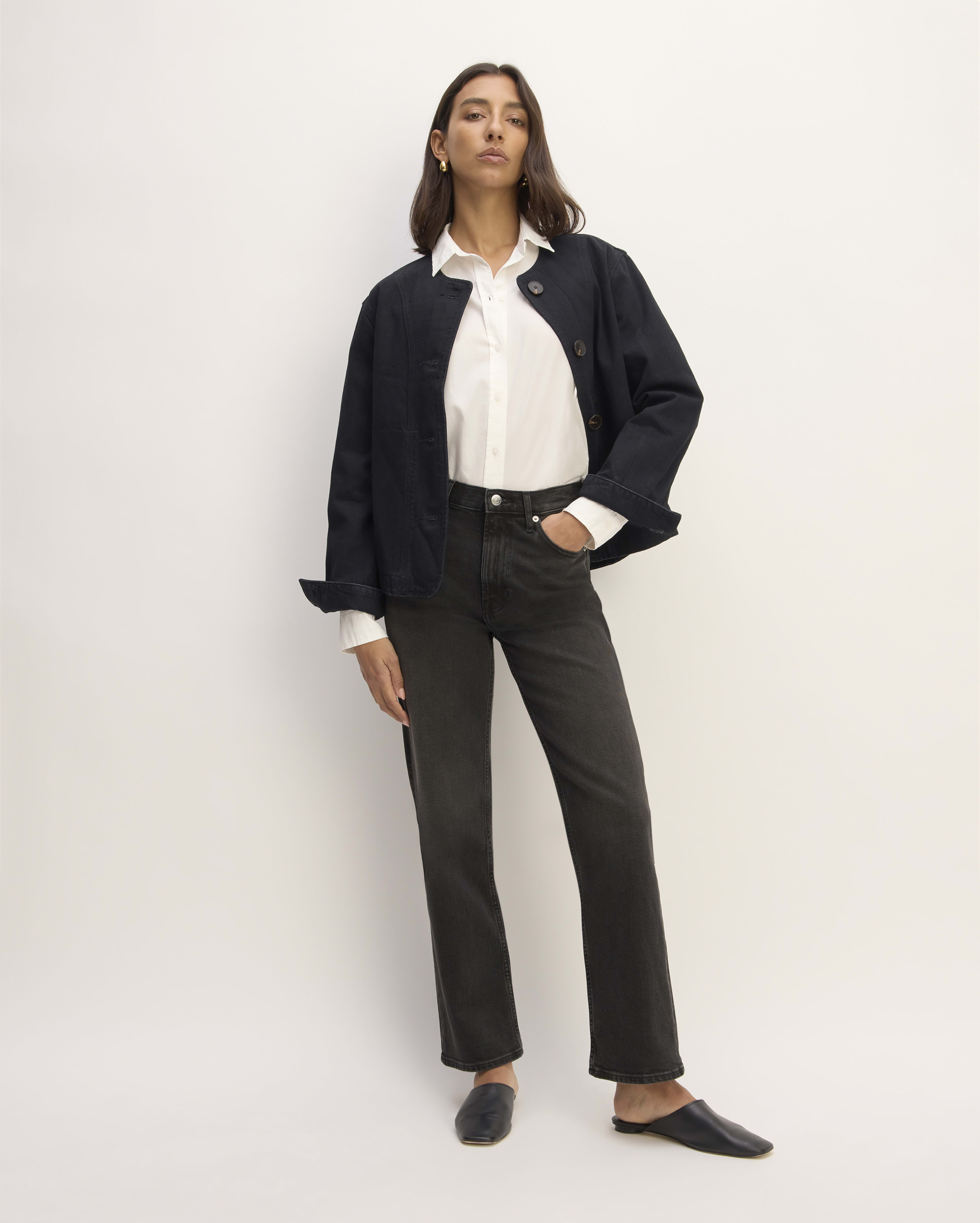 relaxed straight jeans womens