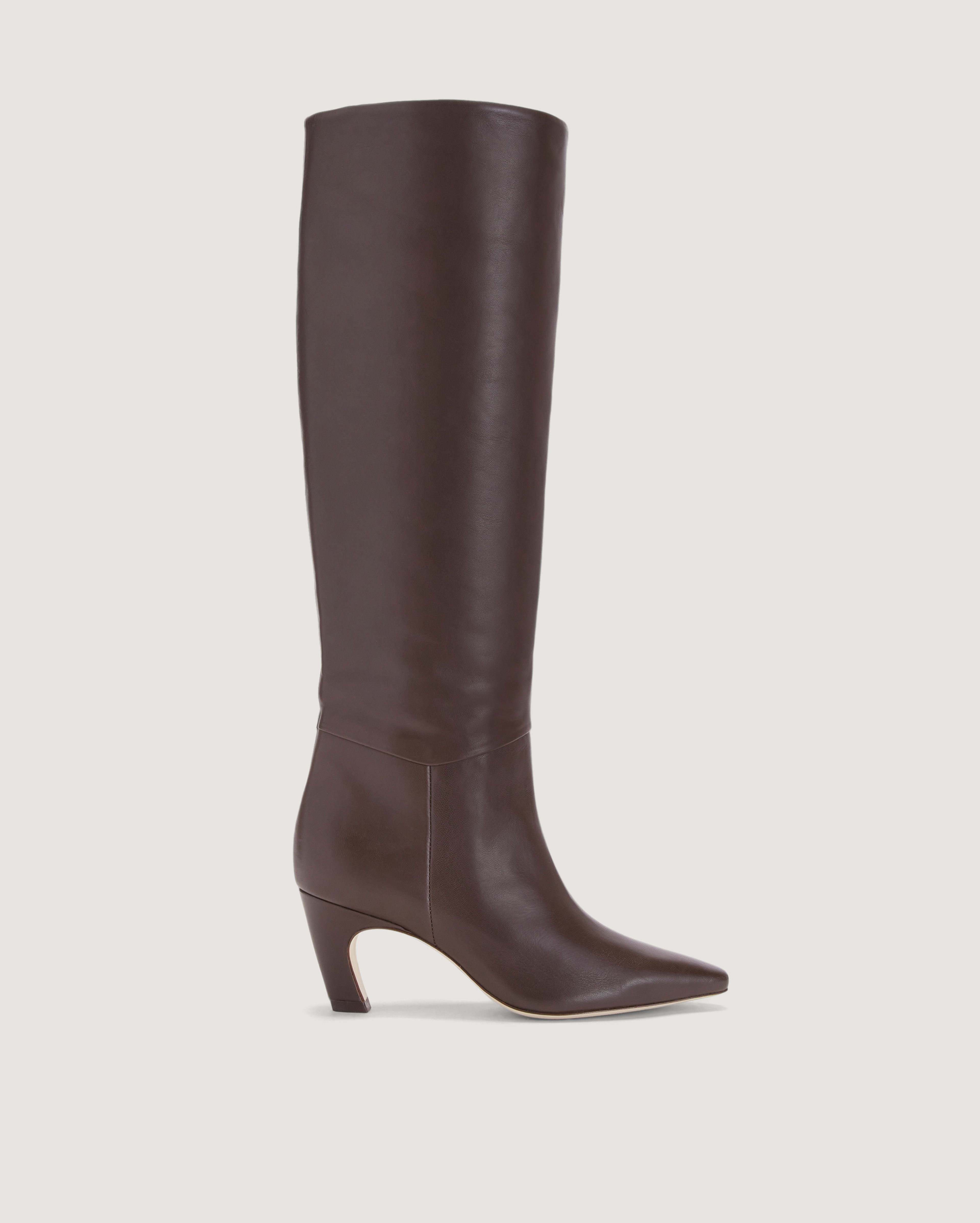 Banana Meets Monstera on White - Leather Boots for Women main image 0
