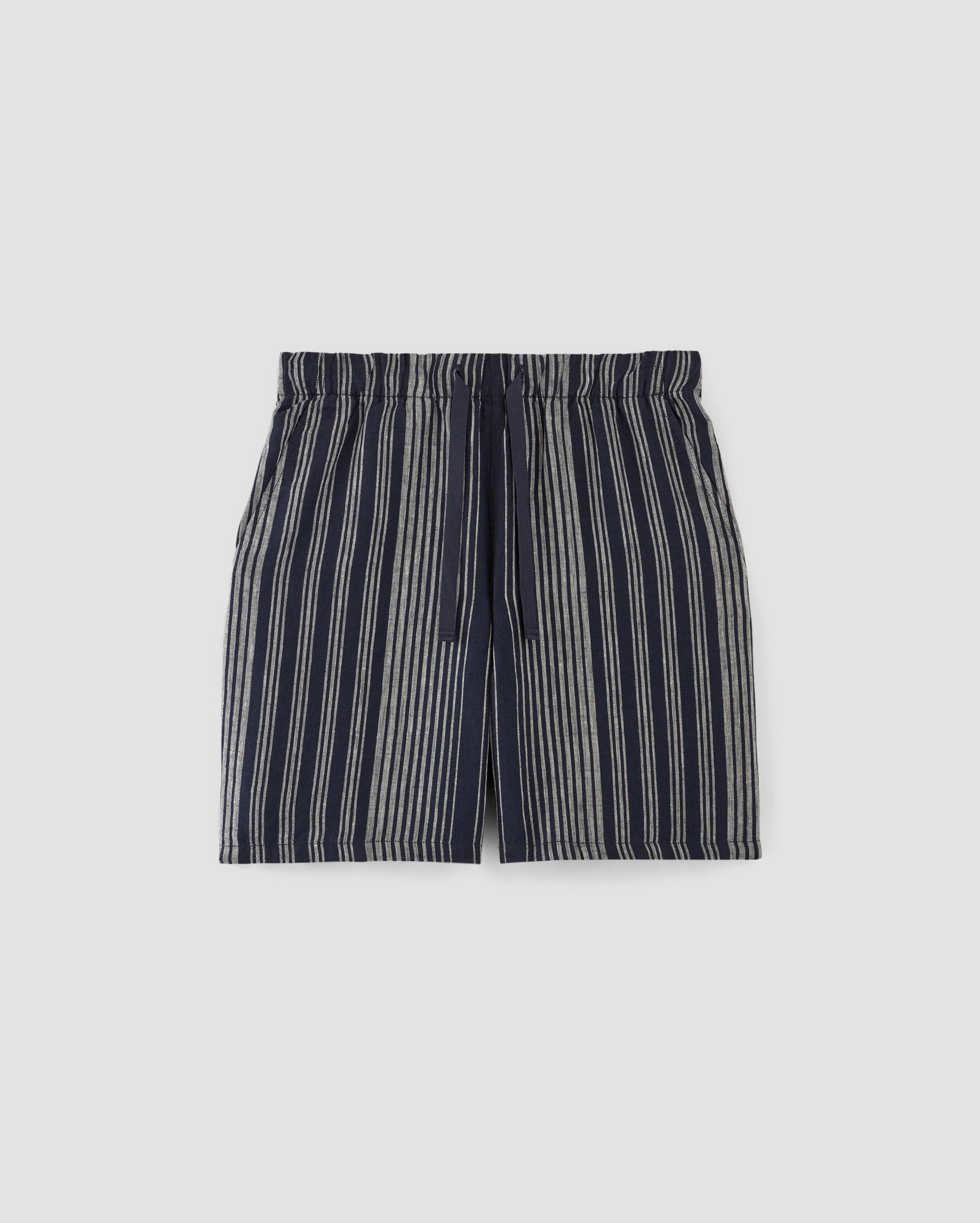 Men's Linen Short- Black main image 1