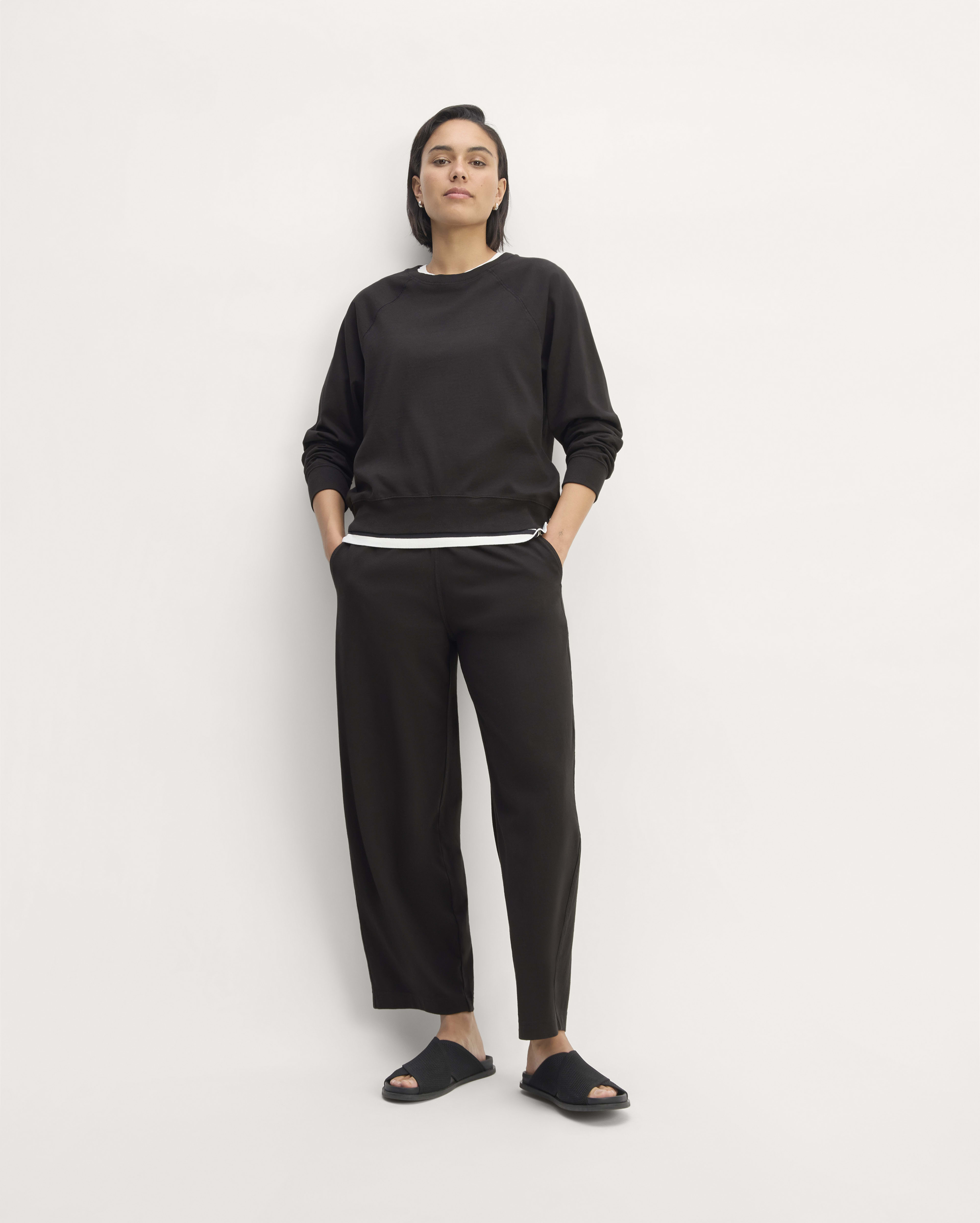 Soft Launch Era Knitted Barrel Pants (Cream)