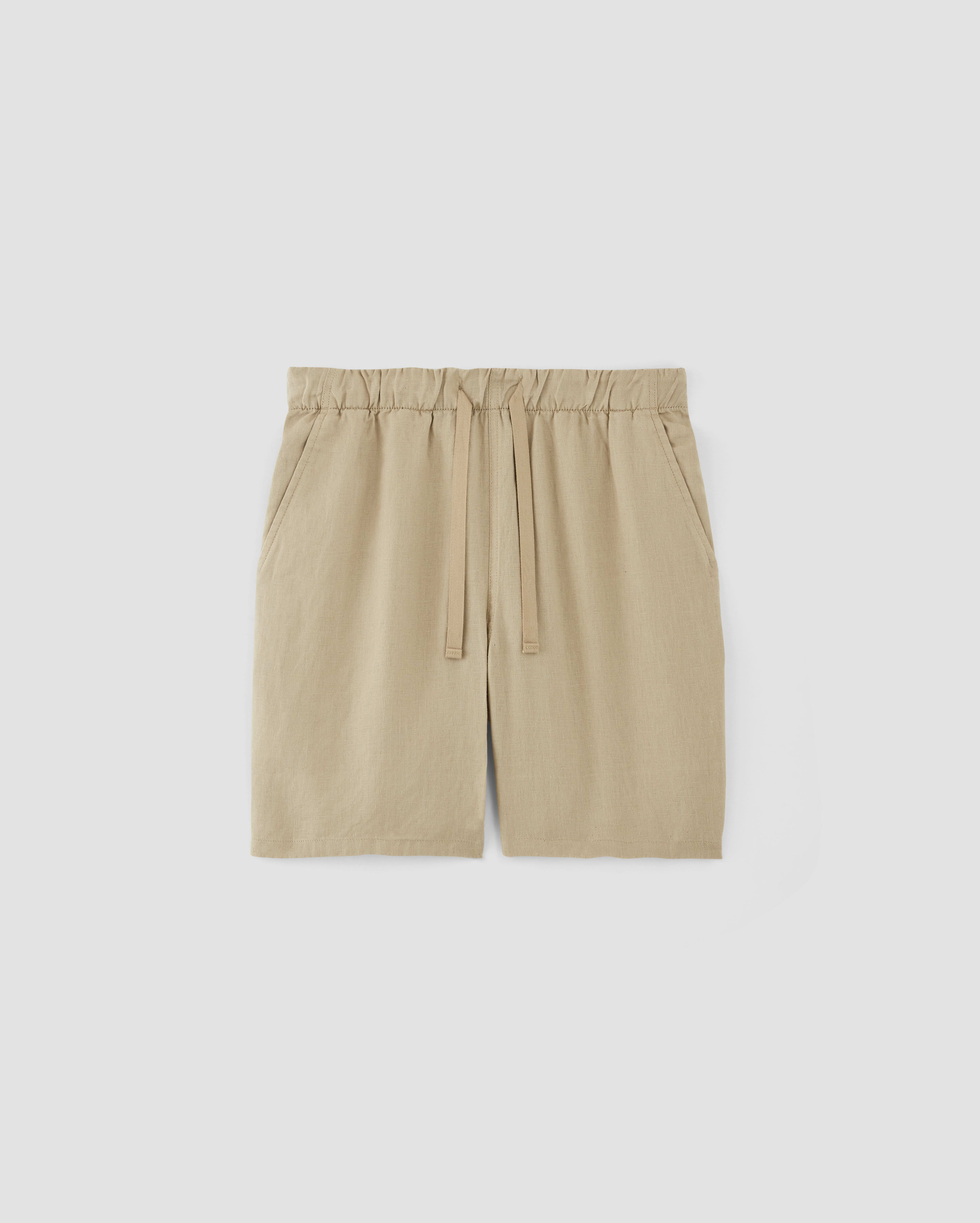 Men's Linen Short - Apricot Orange