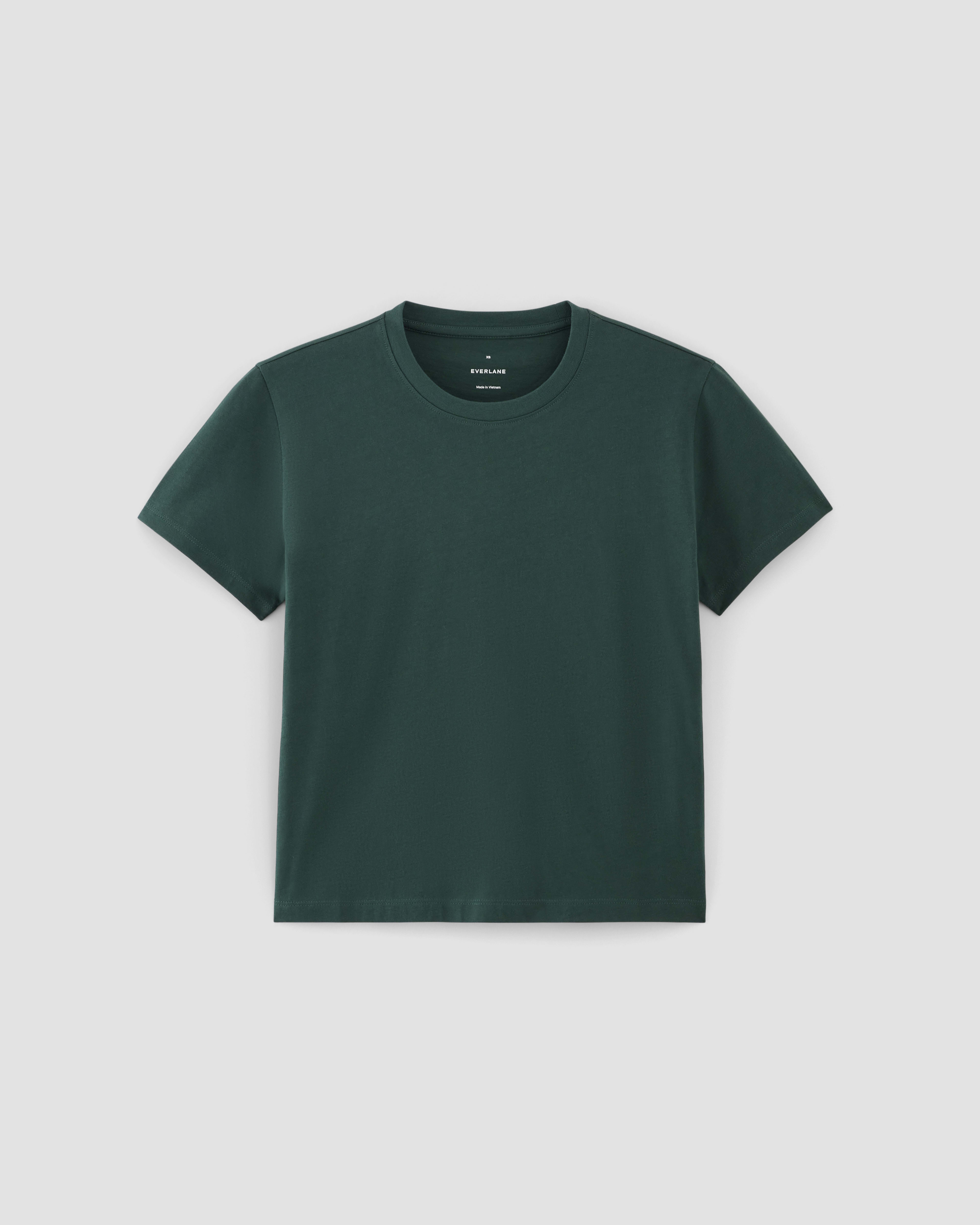 The Organic Cotton Box-Cut Tee Dark Sea – Everlane