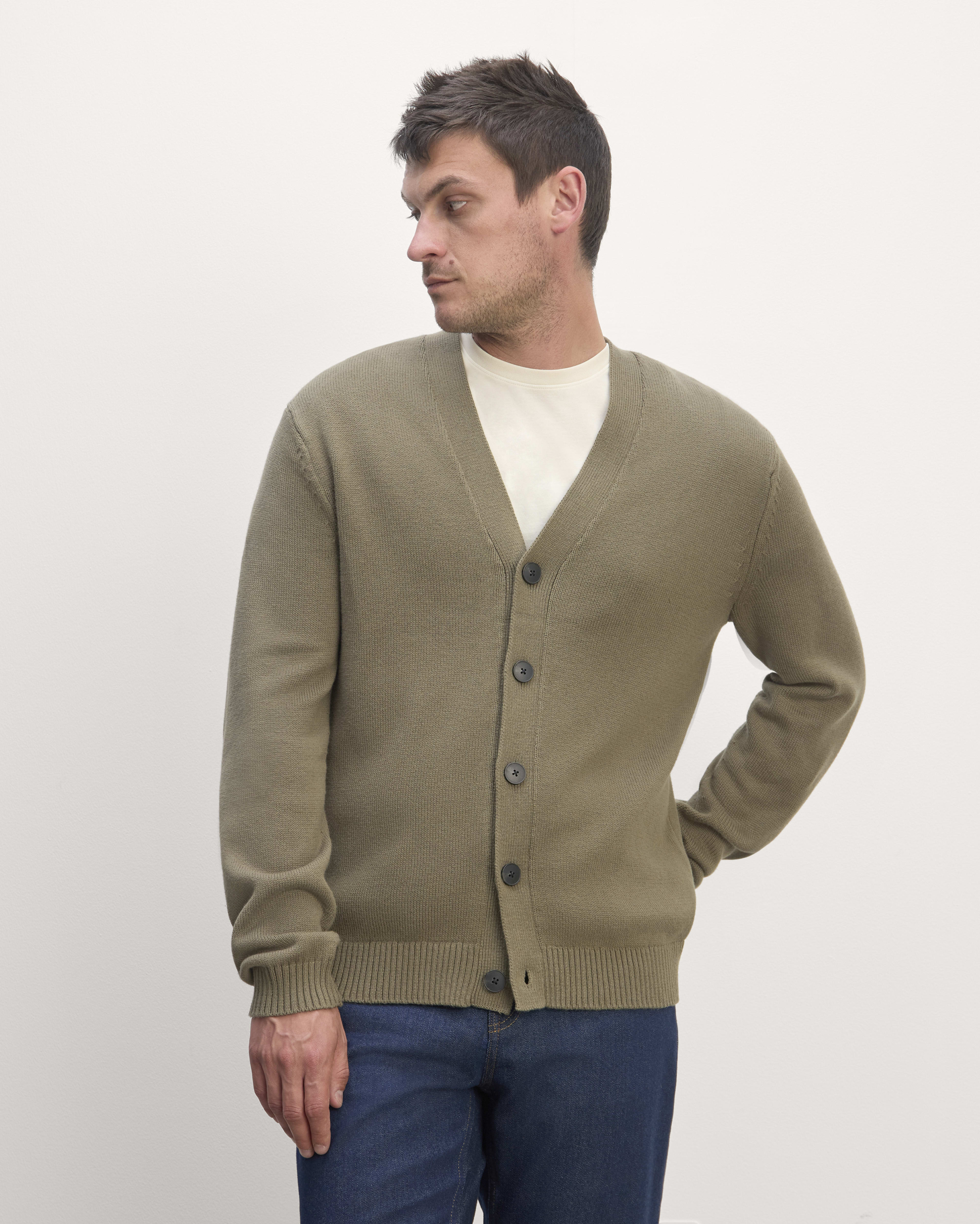 The Classic Cardigan in Everyday Cotton Kalamata Everlane