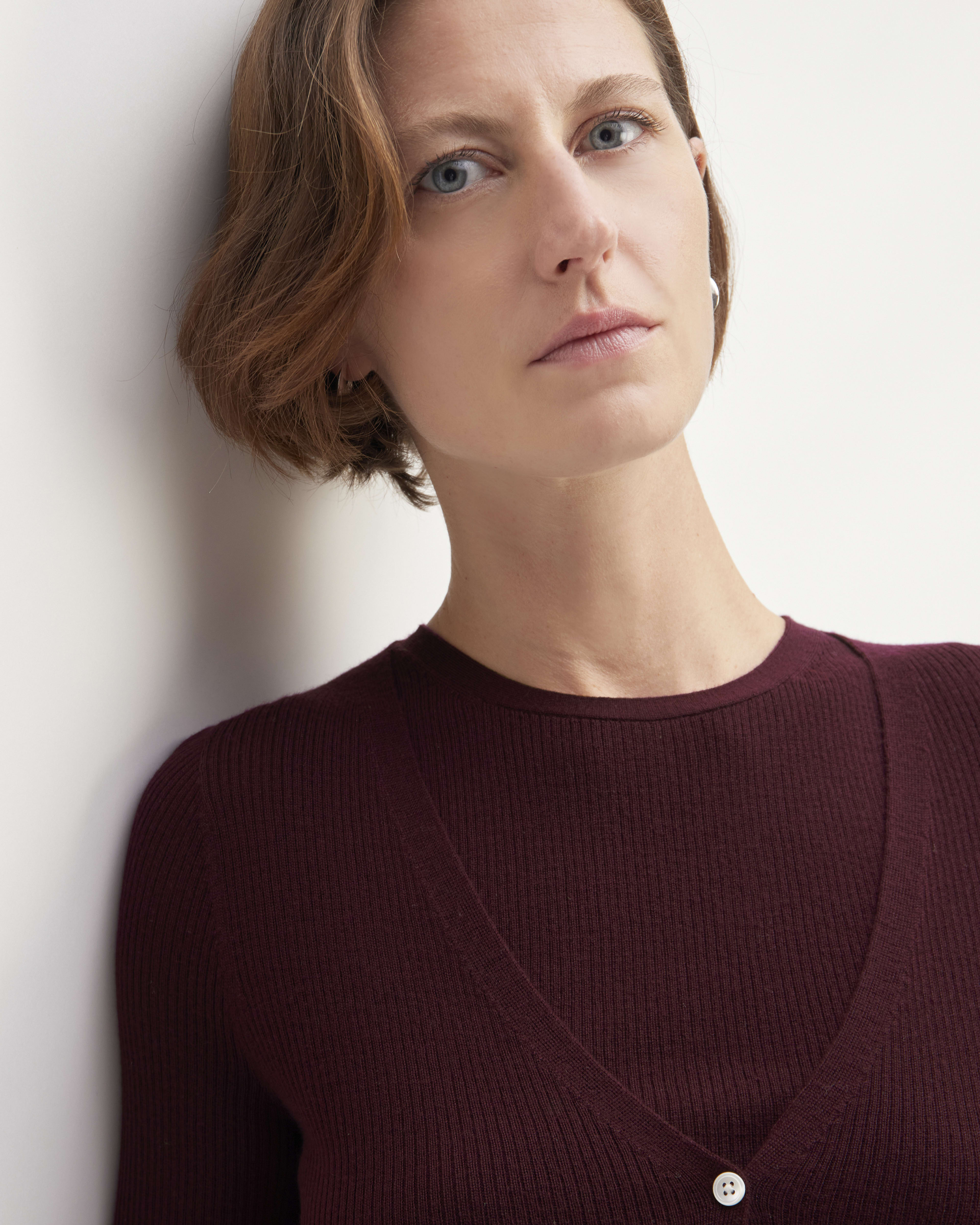 Emily Cardigan in Burgundy