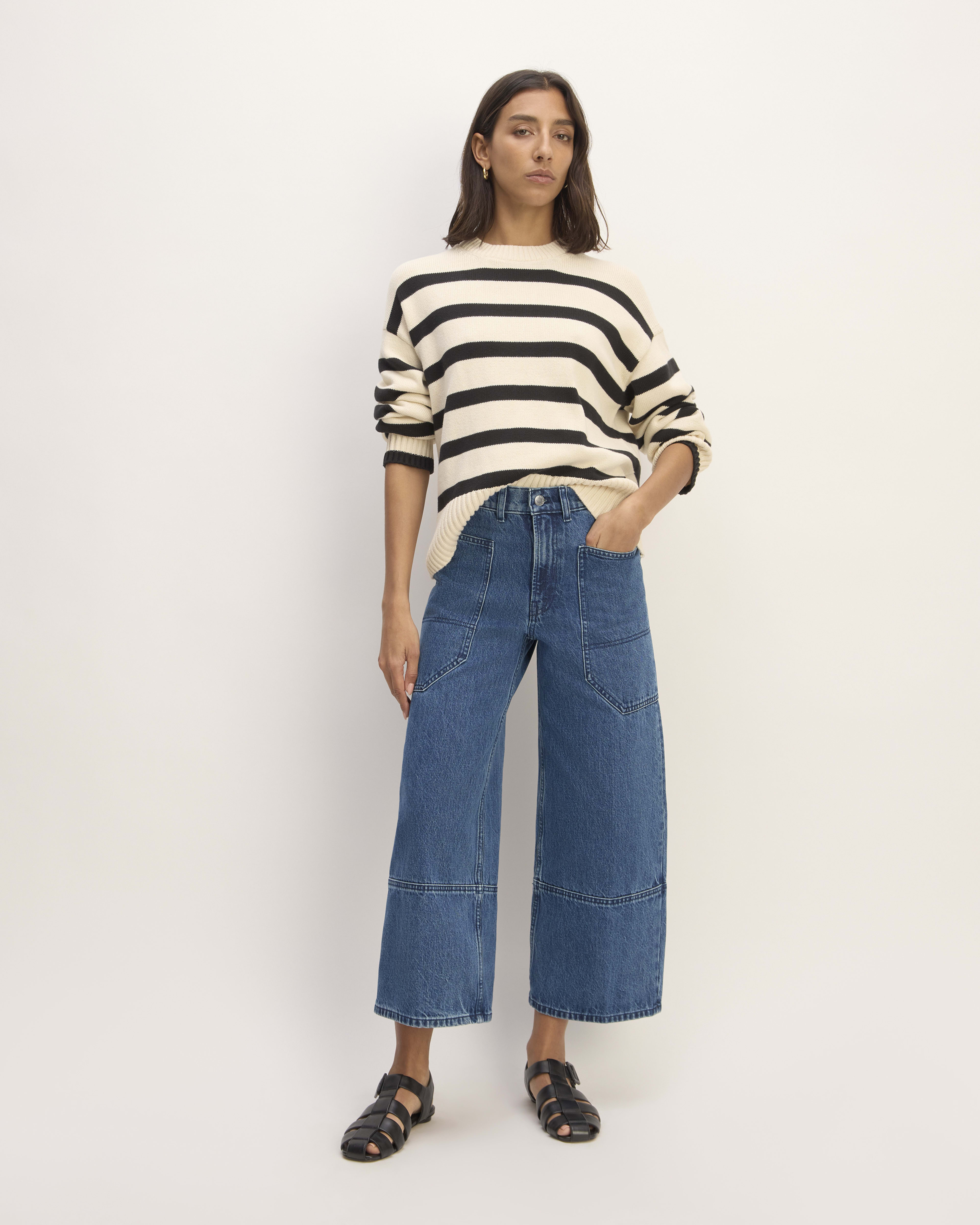 Cropped denim sale jeans ladies