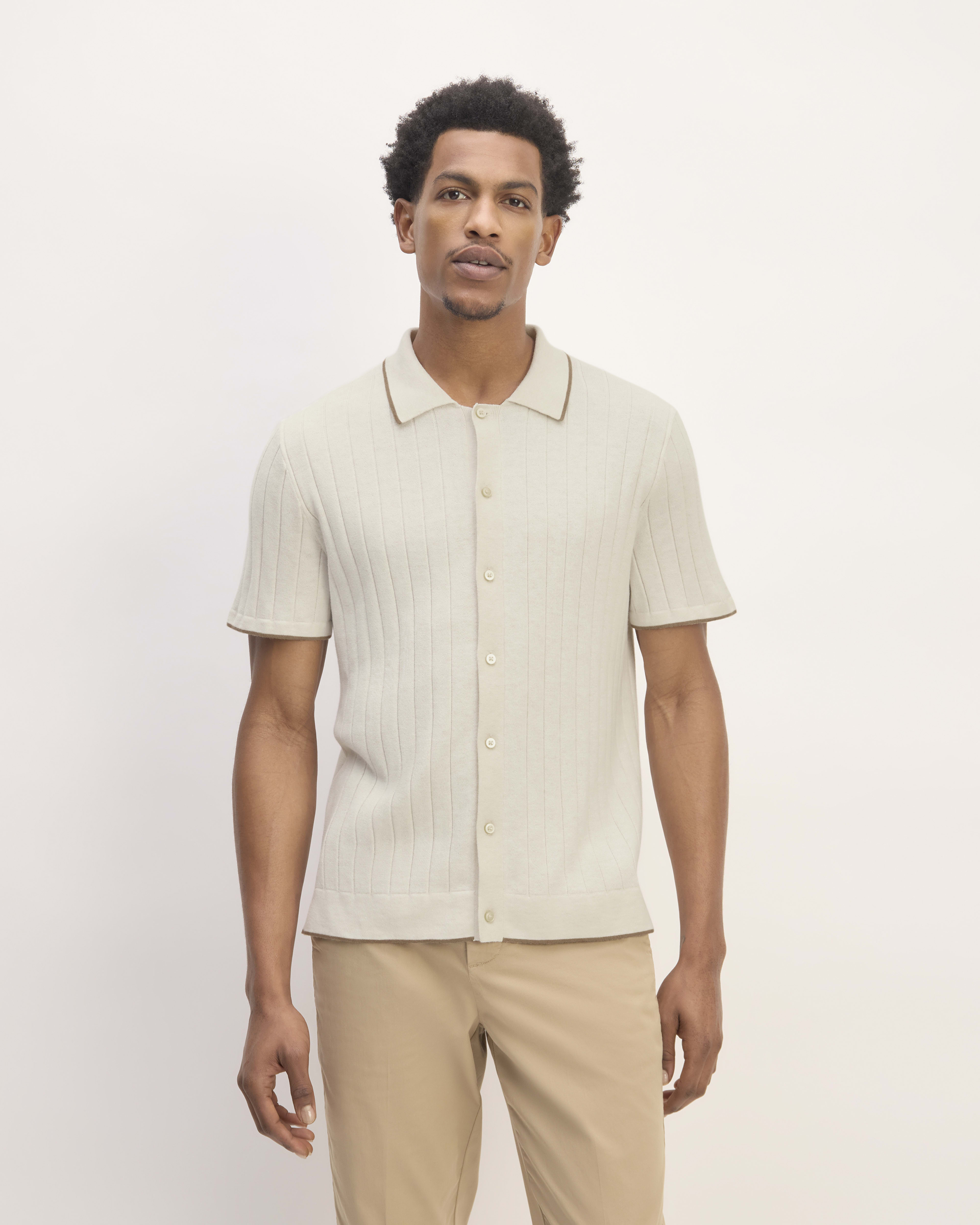 Button down polo for women top
