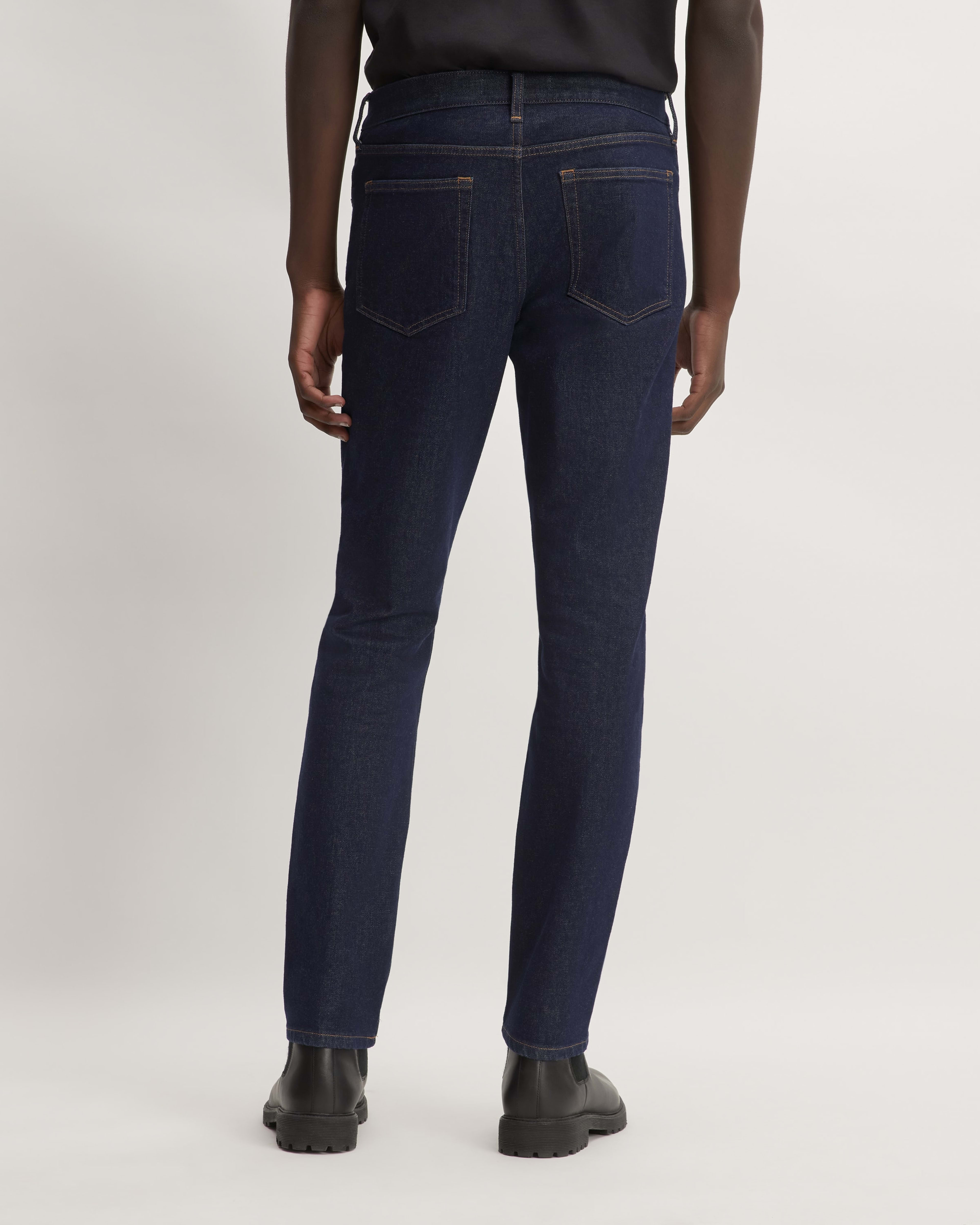 The Slim 4-Way Stretch Organic Jean | Uniform Dark Indigo – Everlane