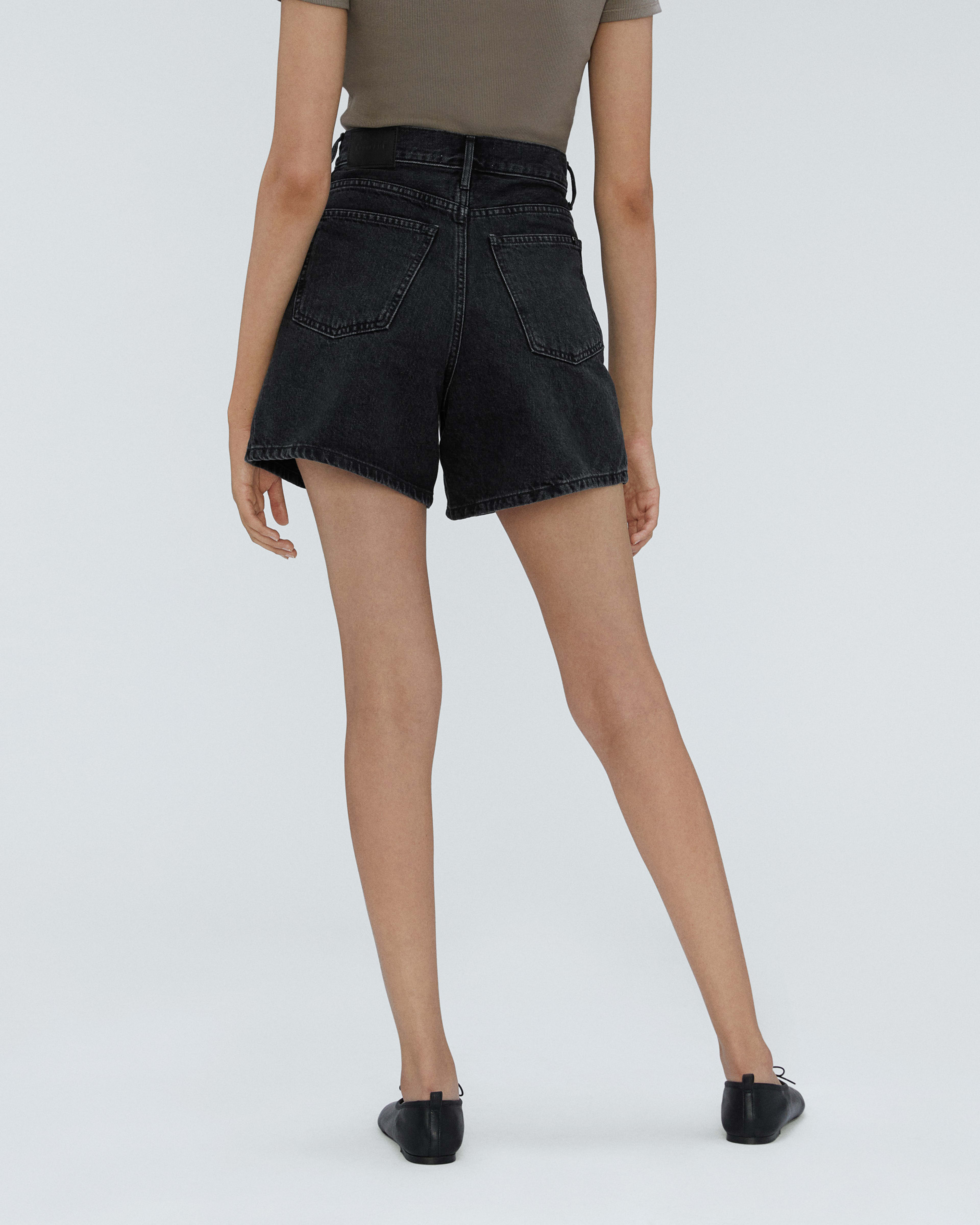 The ALine Denim Short Storm Black Everlane