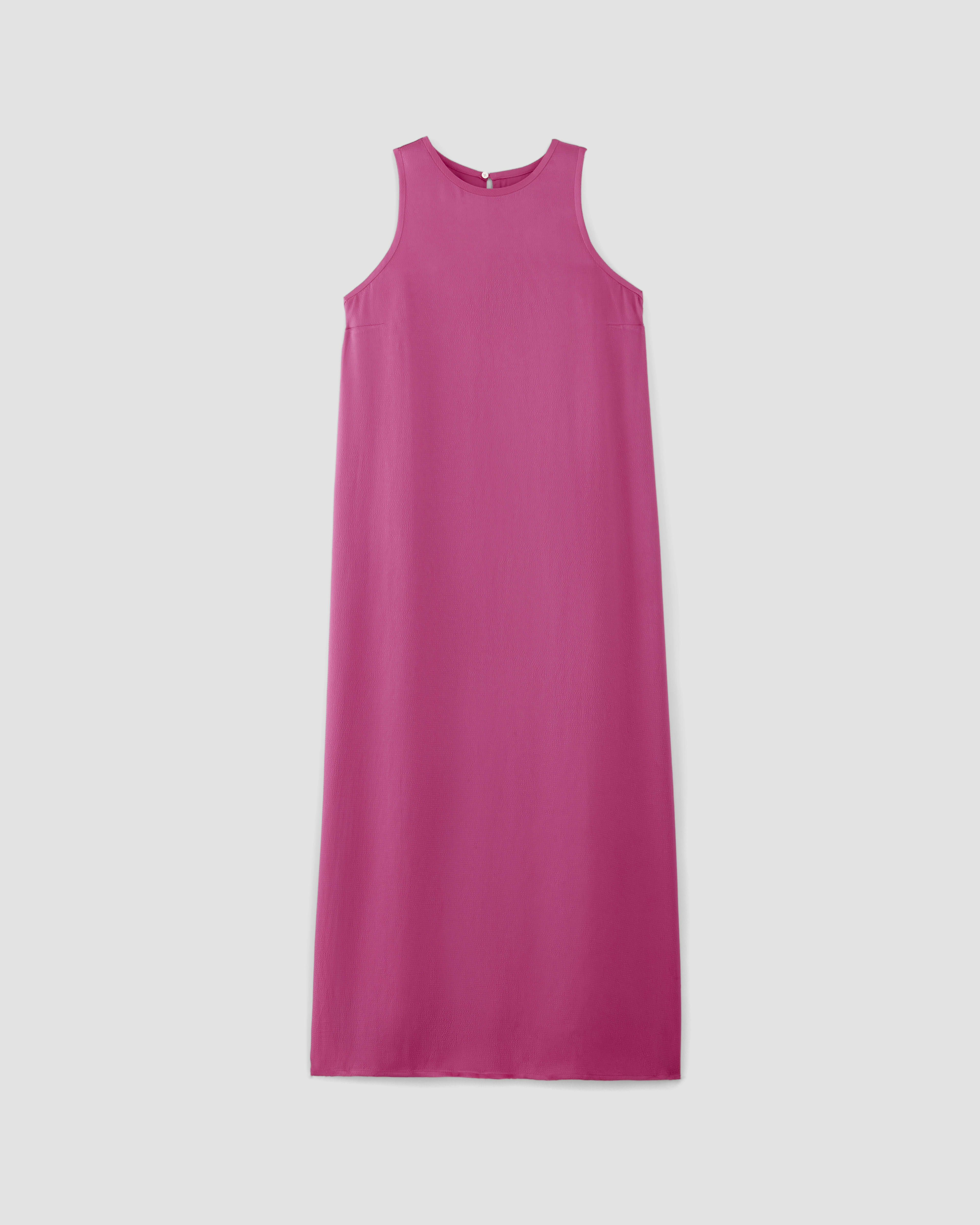 The Satin Racerback Slip Dress Fuchsia Pink Everlane
