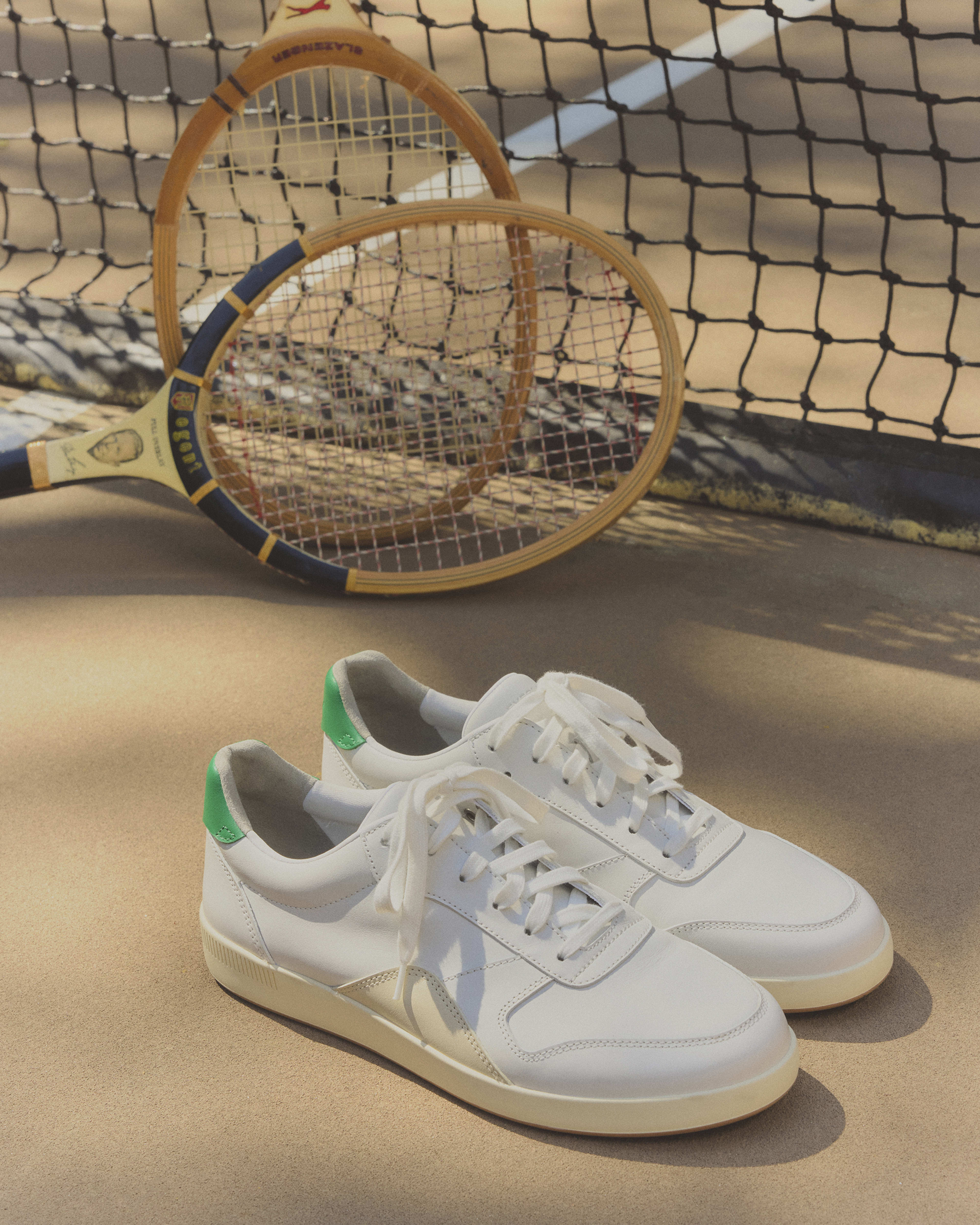 The Court Sneaker White / Grass Green / Parchment Everlane