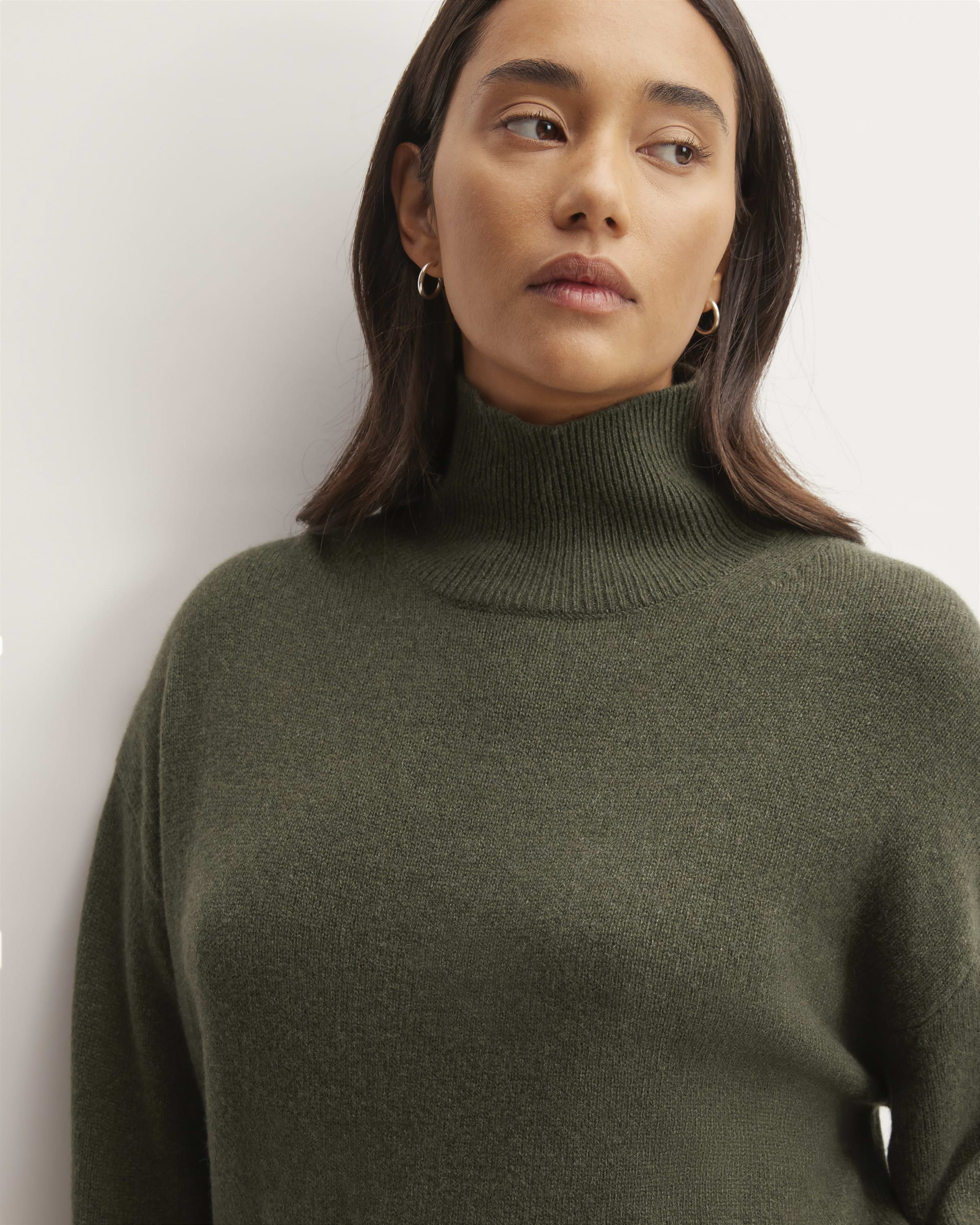 Sweetkama Oversized Turtleneck in White main image 0