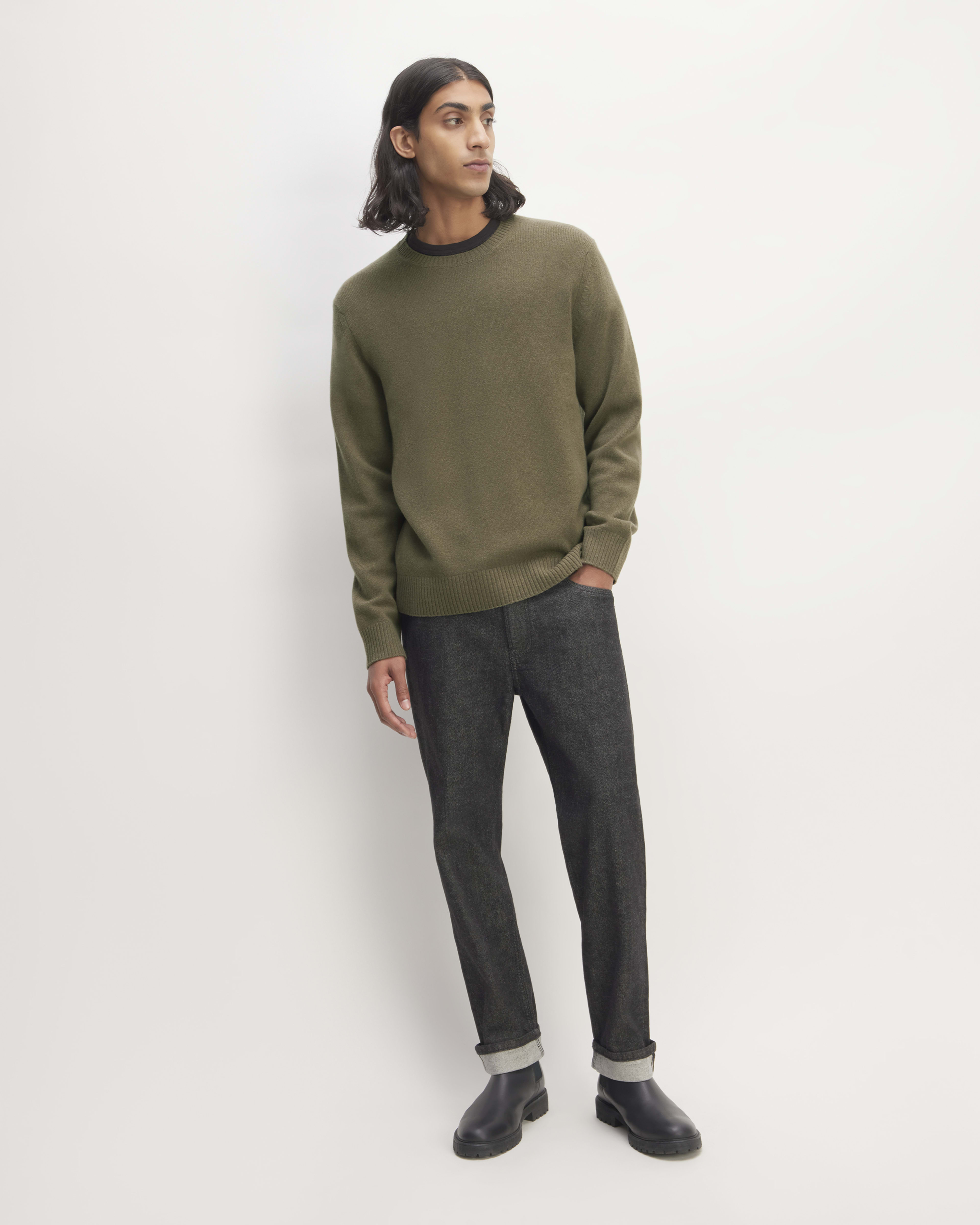 West End Kildare Merino Crew Neck Sweater in Denim main image 1