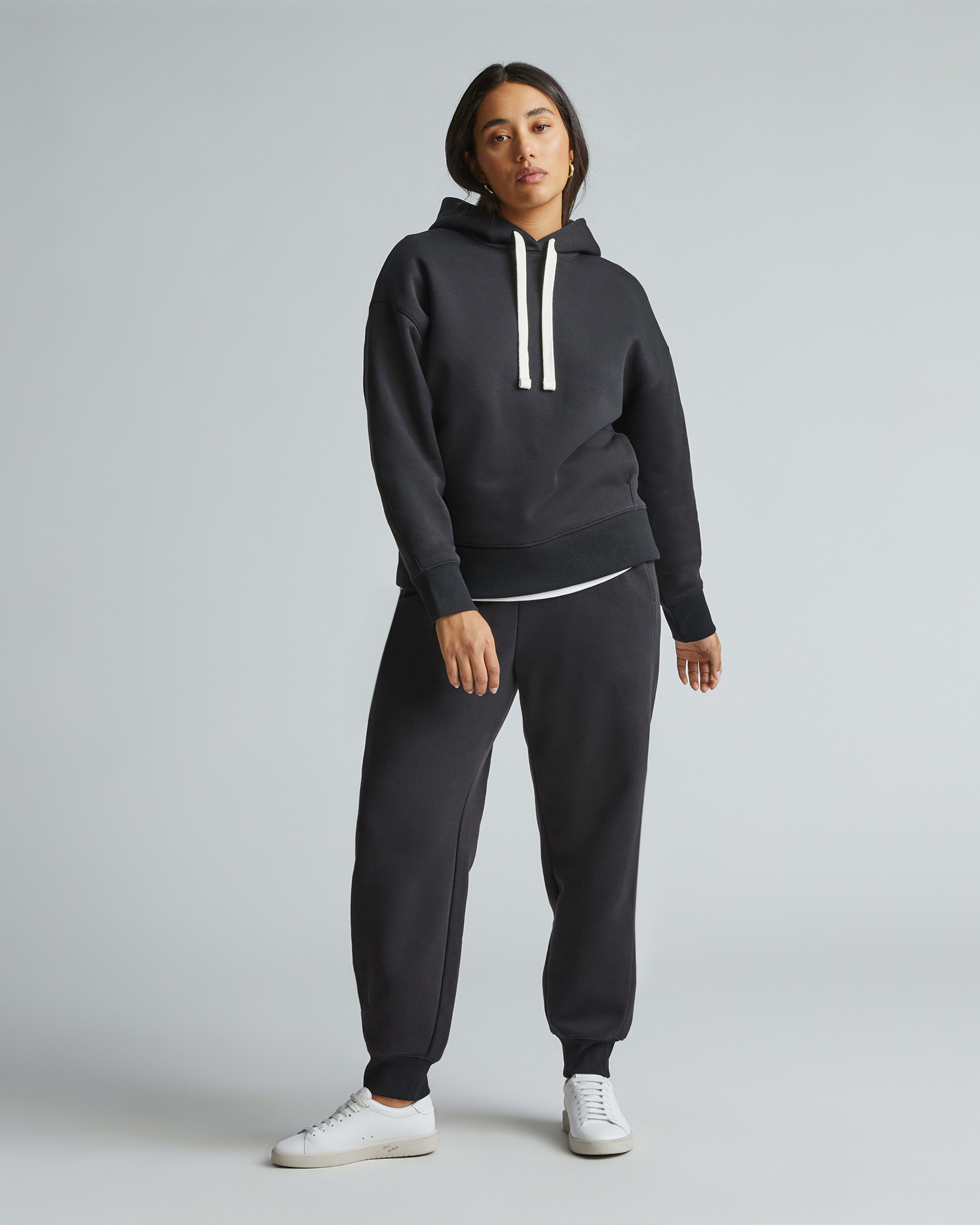 The ReTrack Hoodie Black Everlane