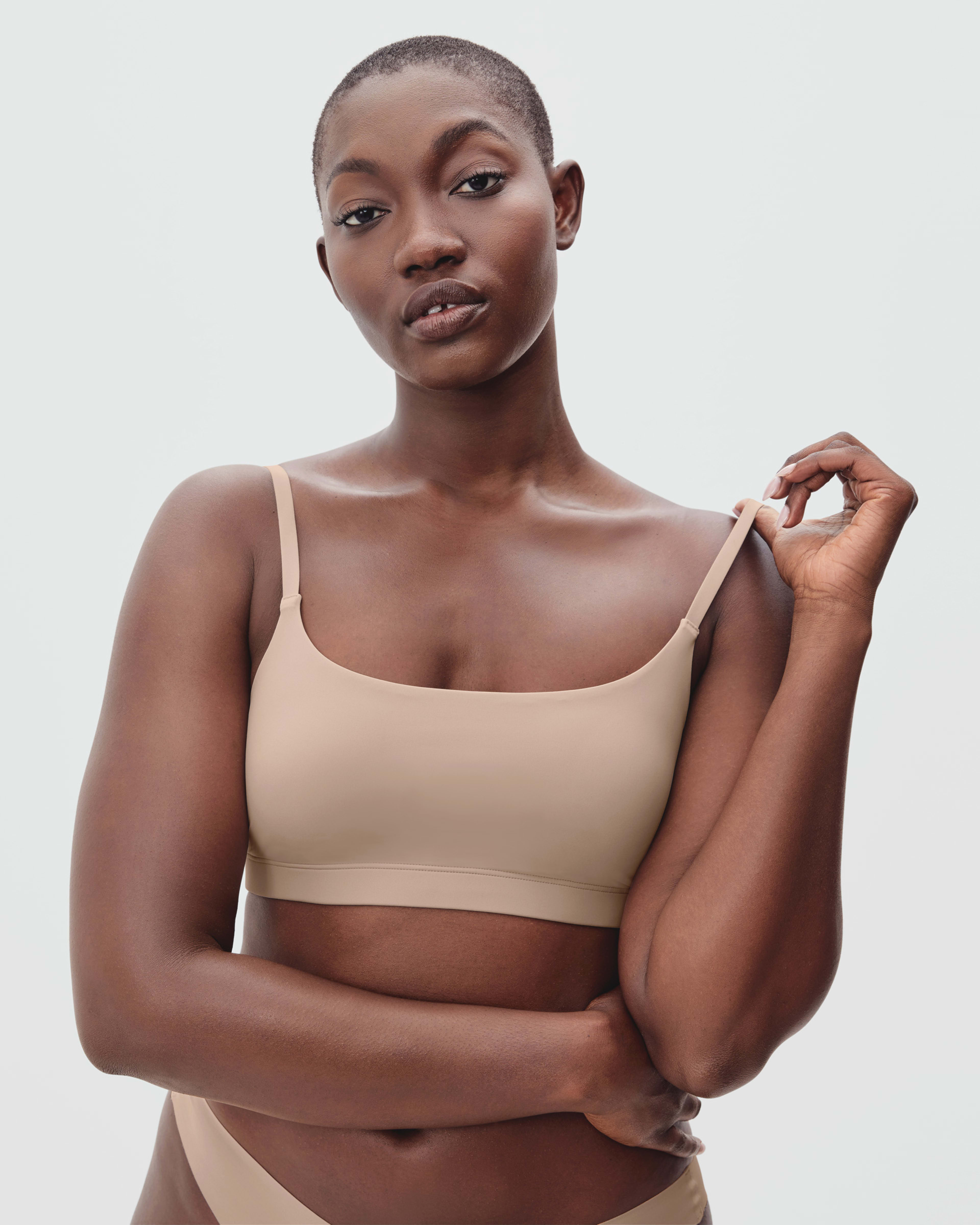 The Invisible Square-Neck Bralette