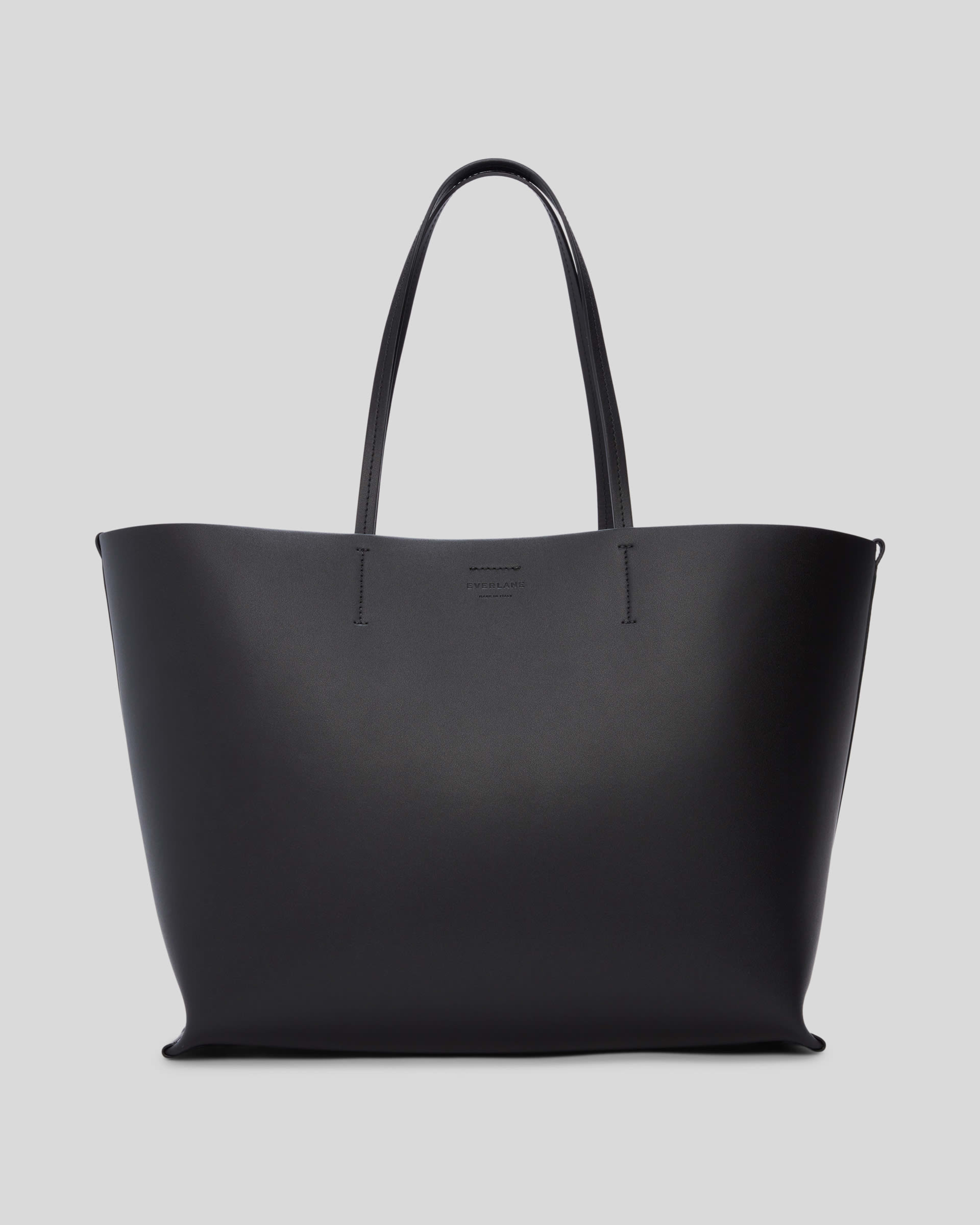 Leather black tote handbag outlet