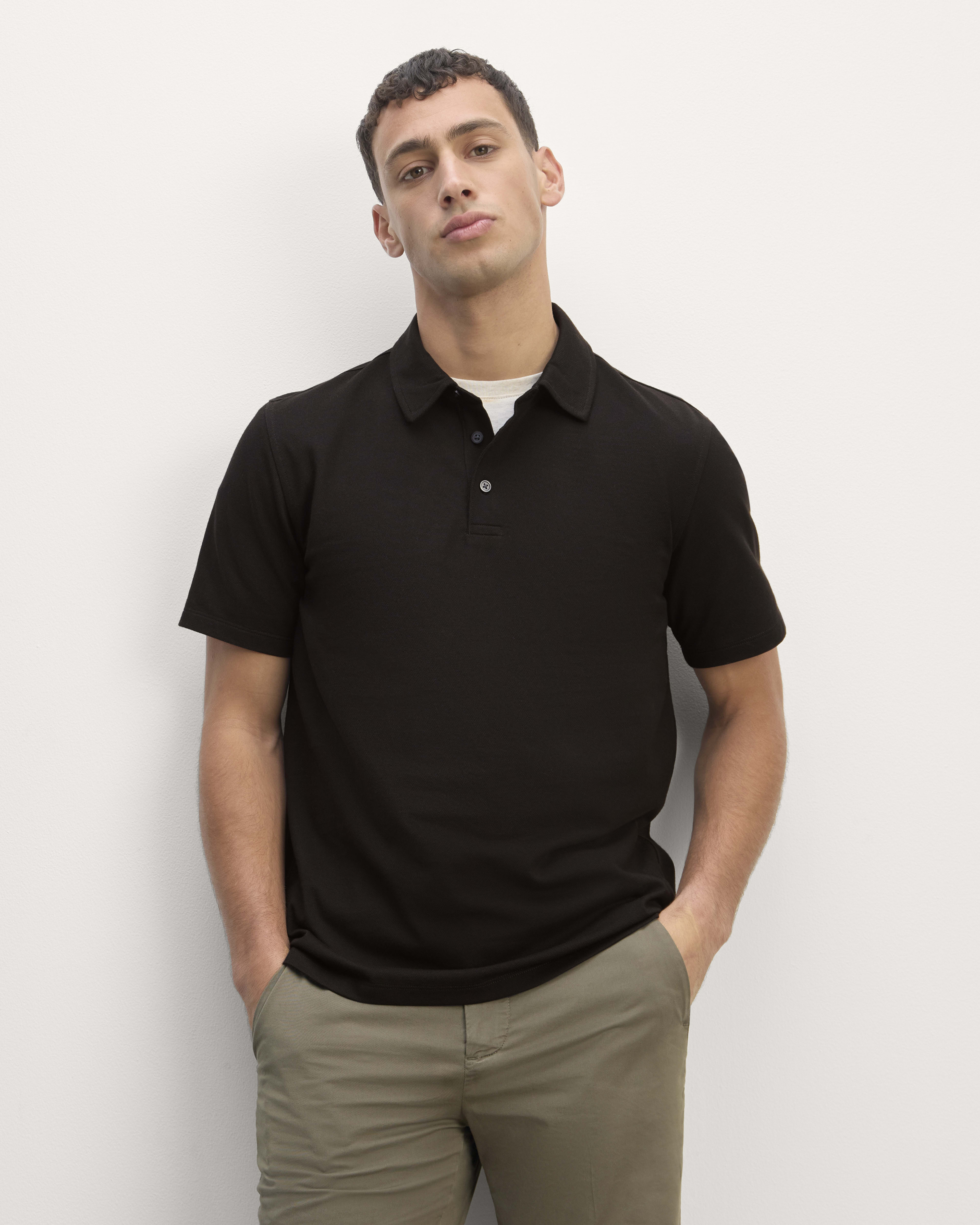 The Startup Polo Black Everlane