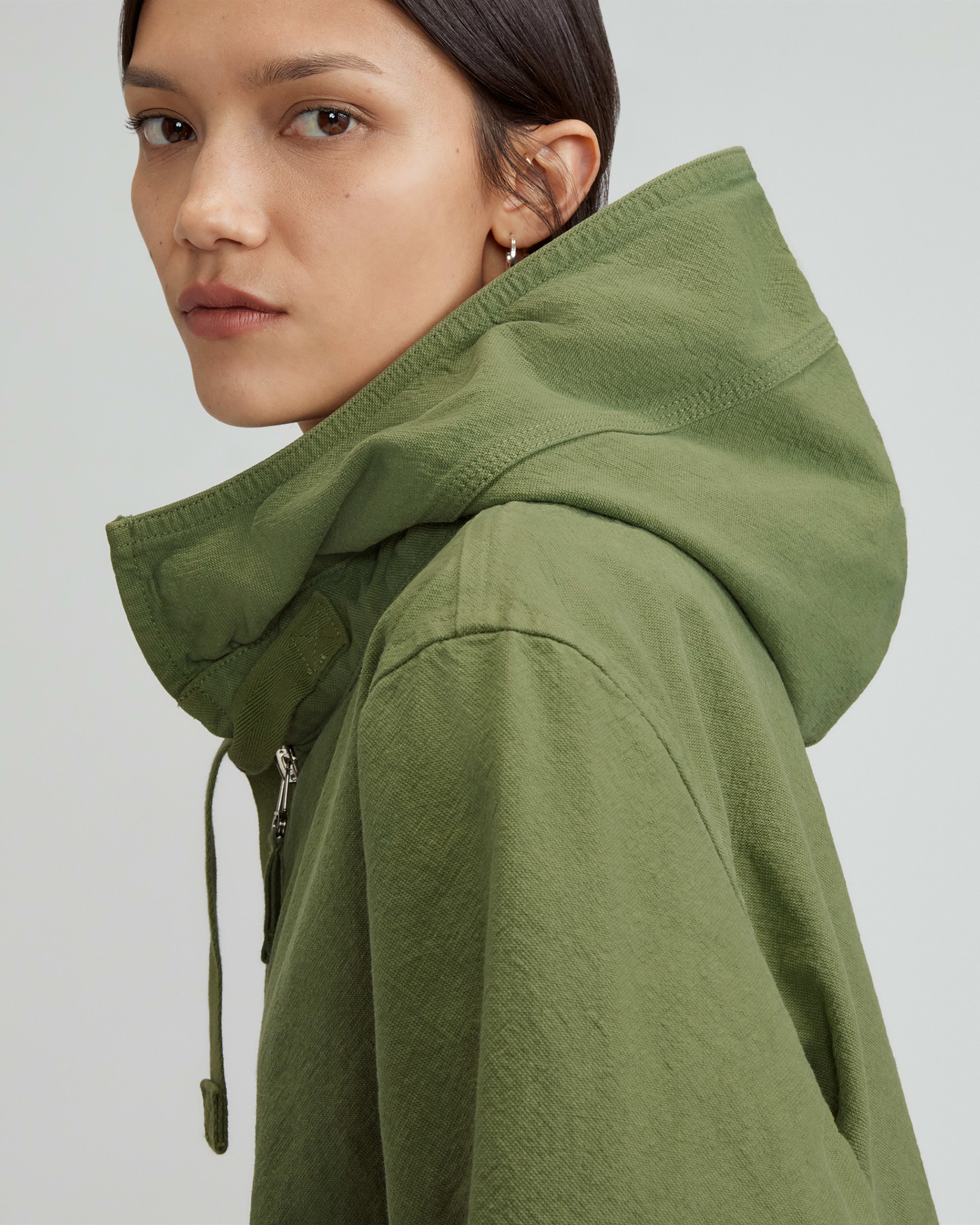 The Canvas Organic Cotton Anorak Forest Green – Everlane