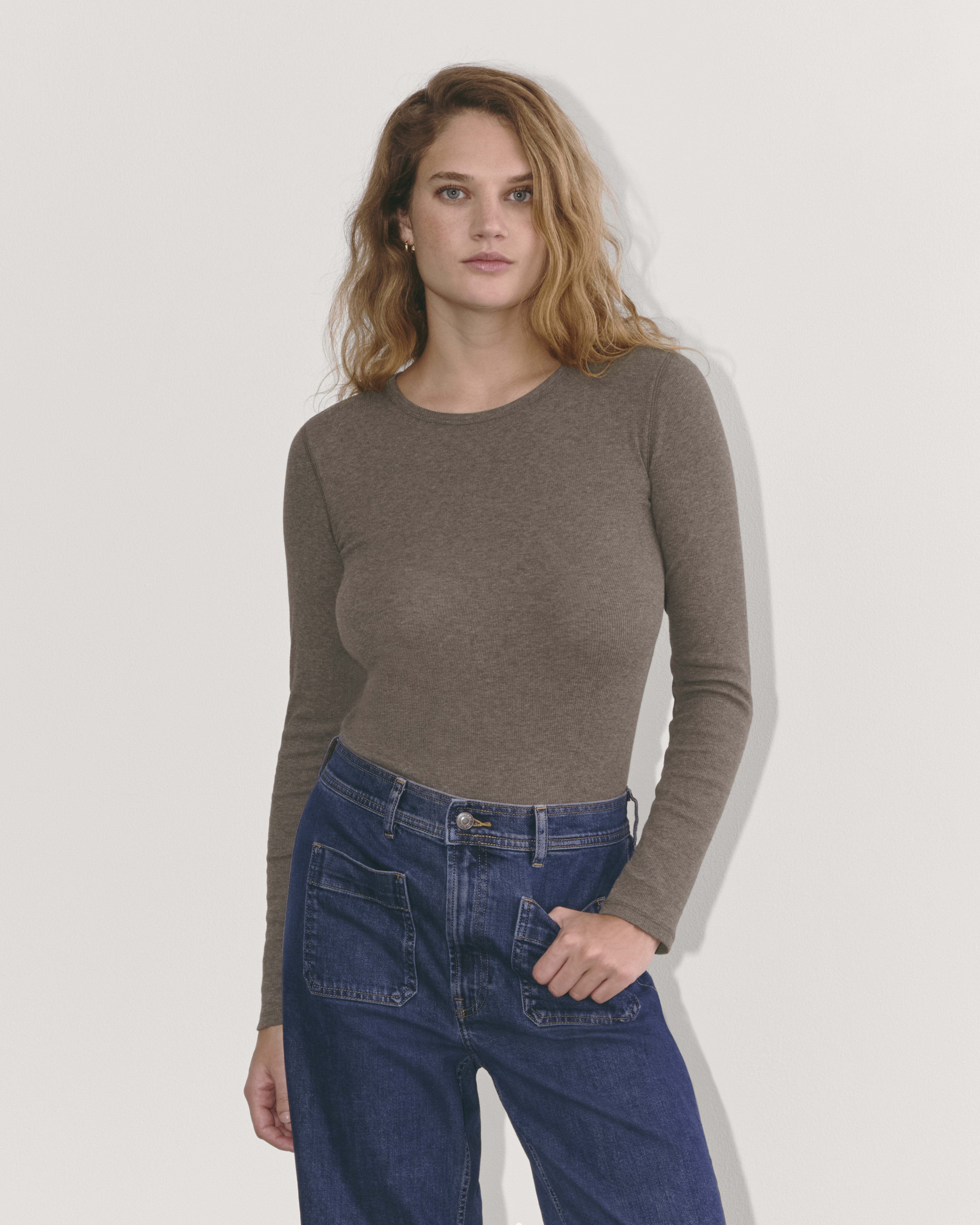 The Luxe Rib Long-Sleeve Crew