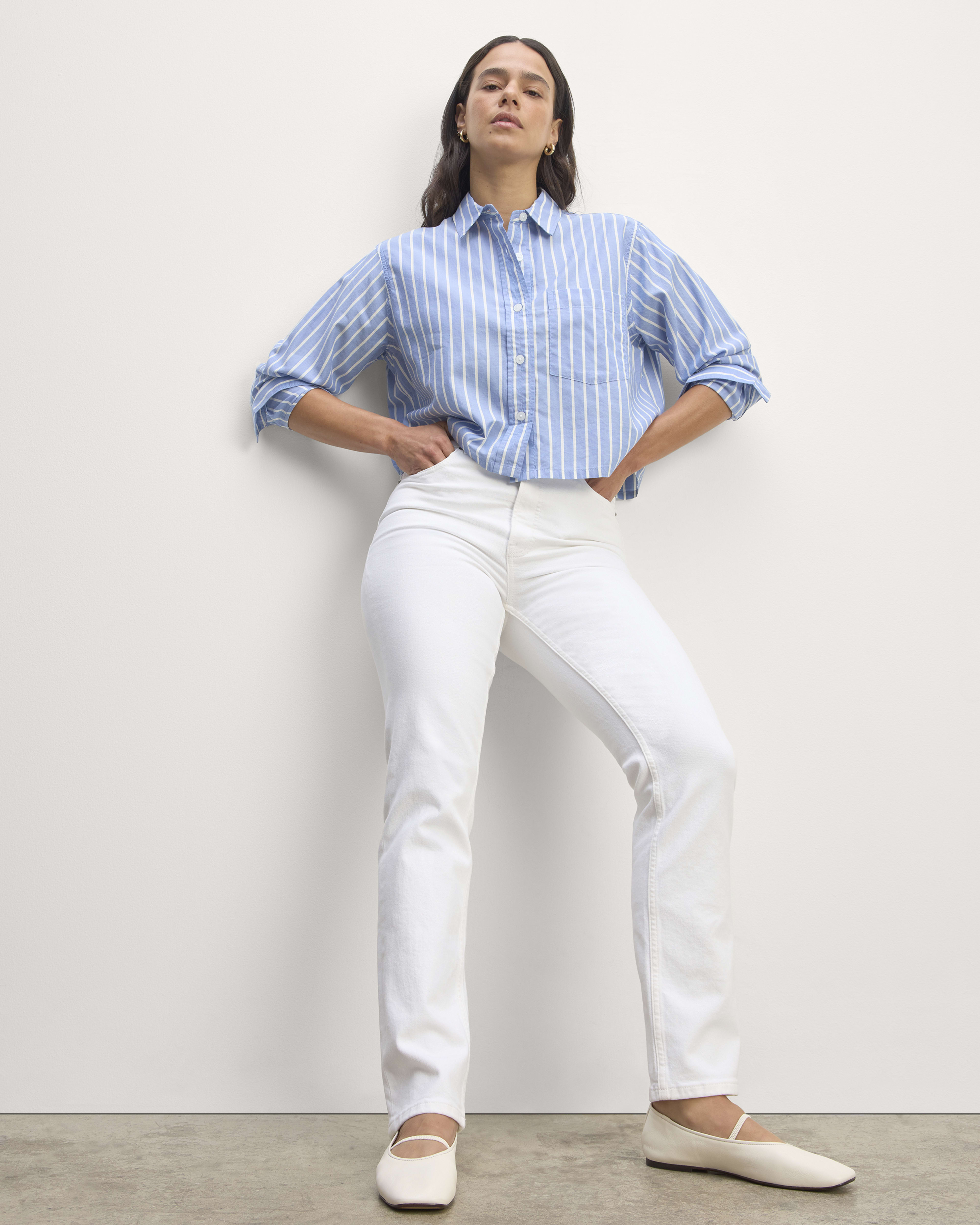 The Way-Short Shirt in Silky Cotton