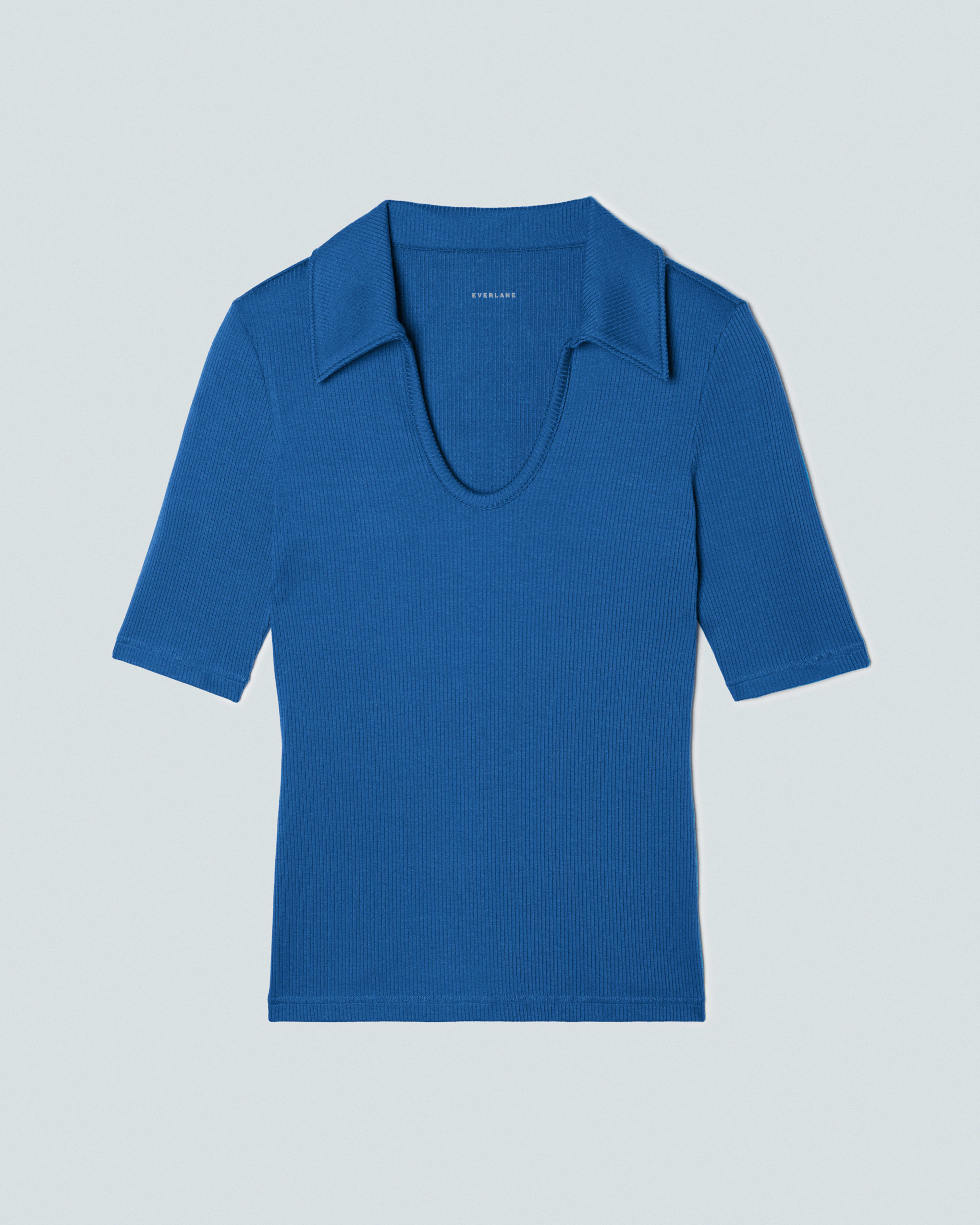 The Super-Soft Short Sleeve Polo Lapis Blue – Everlane