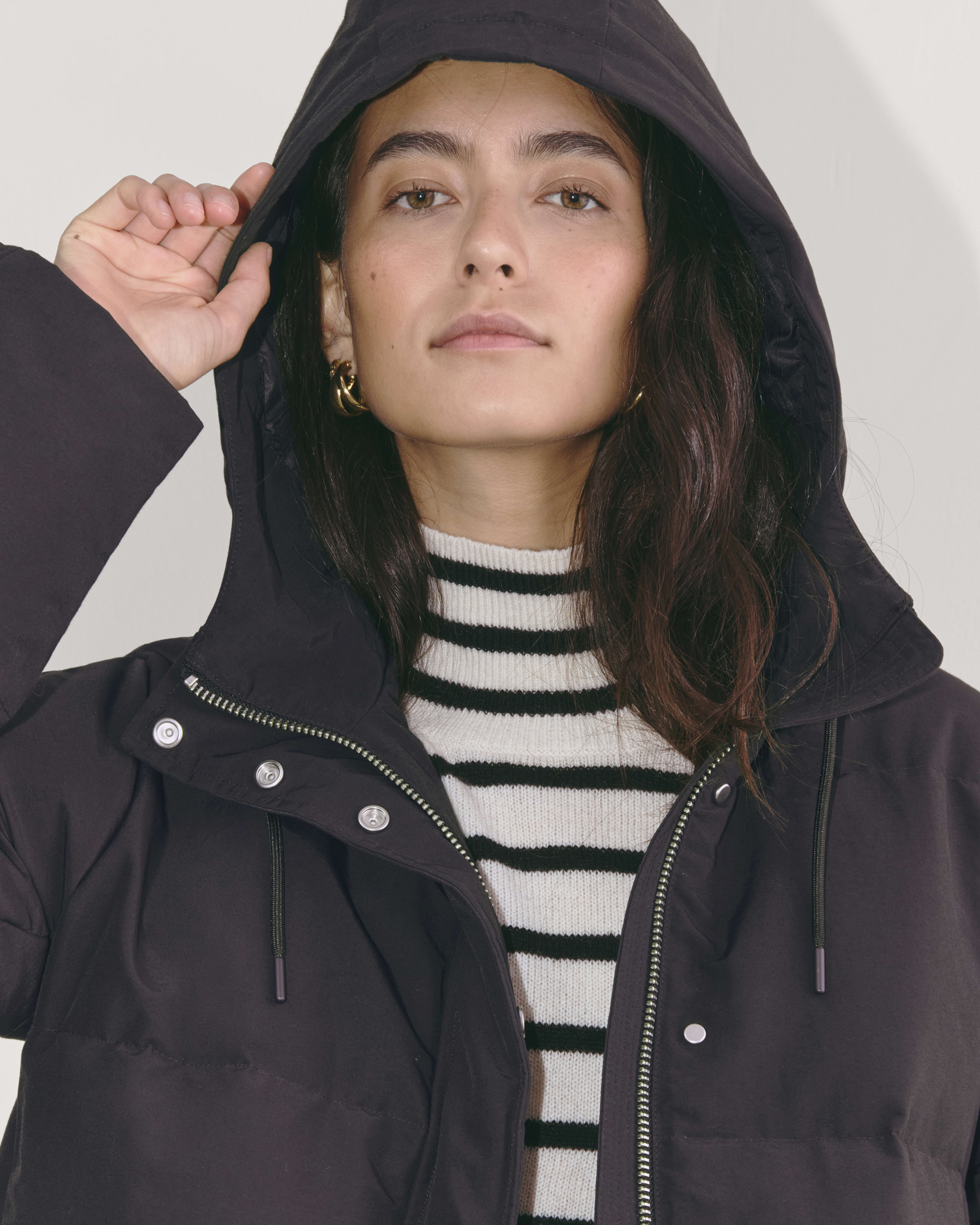 Long black jacket womens hot sale