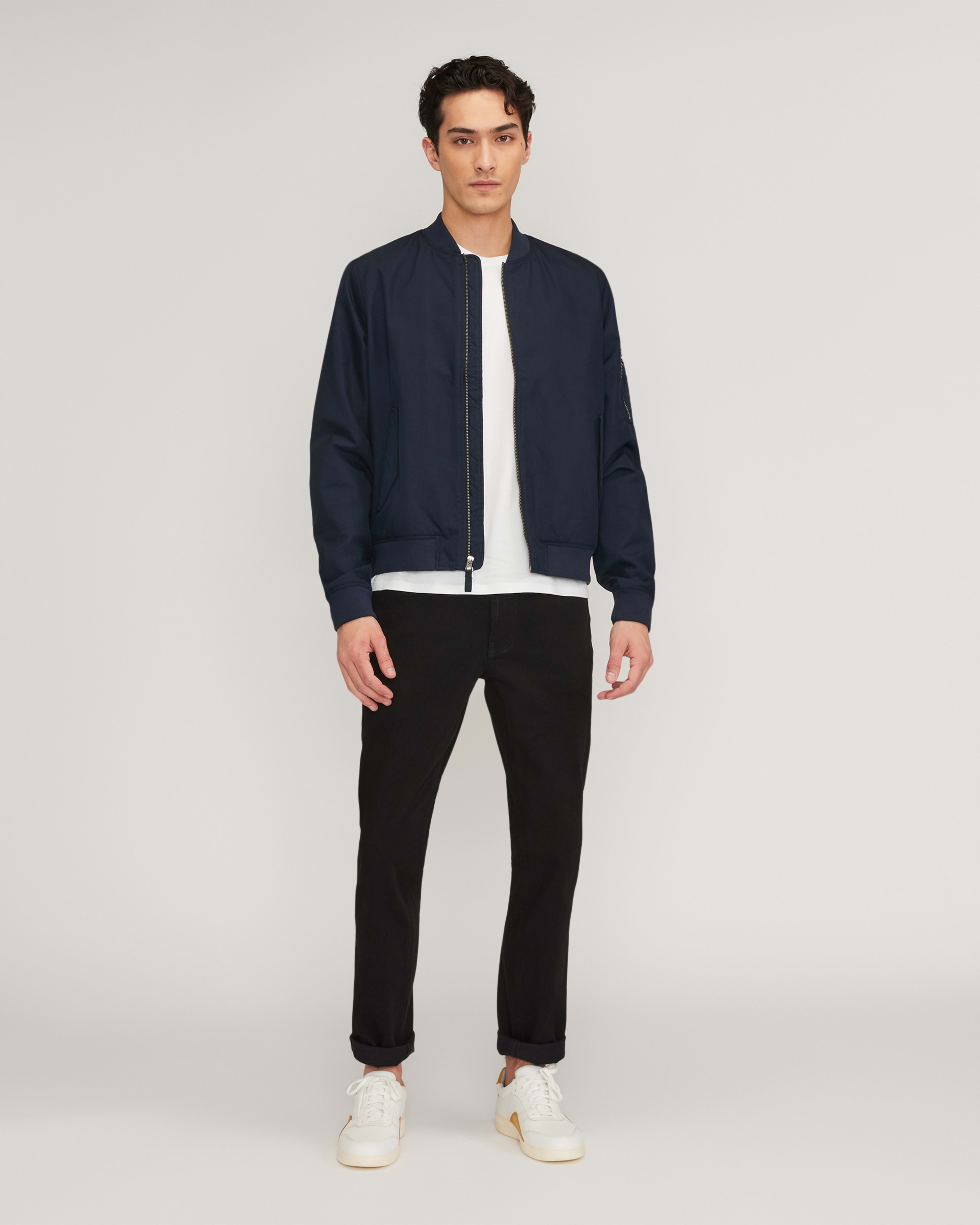 Navy bomber jacket outfit cheap