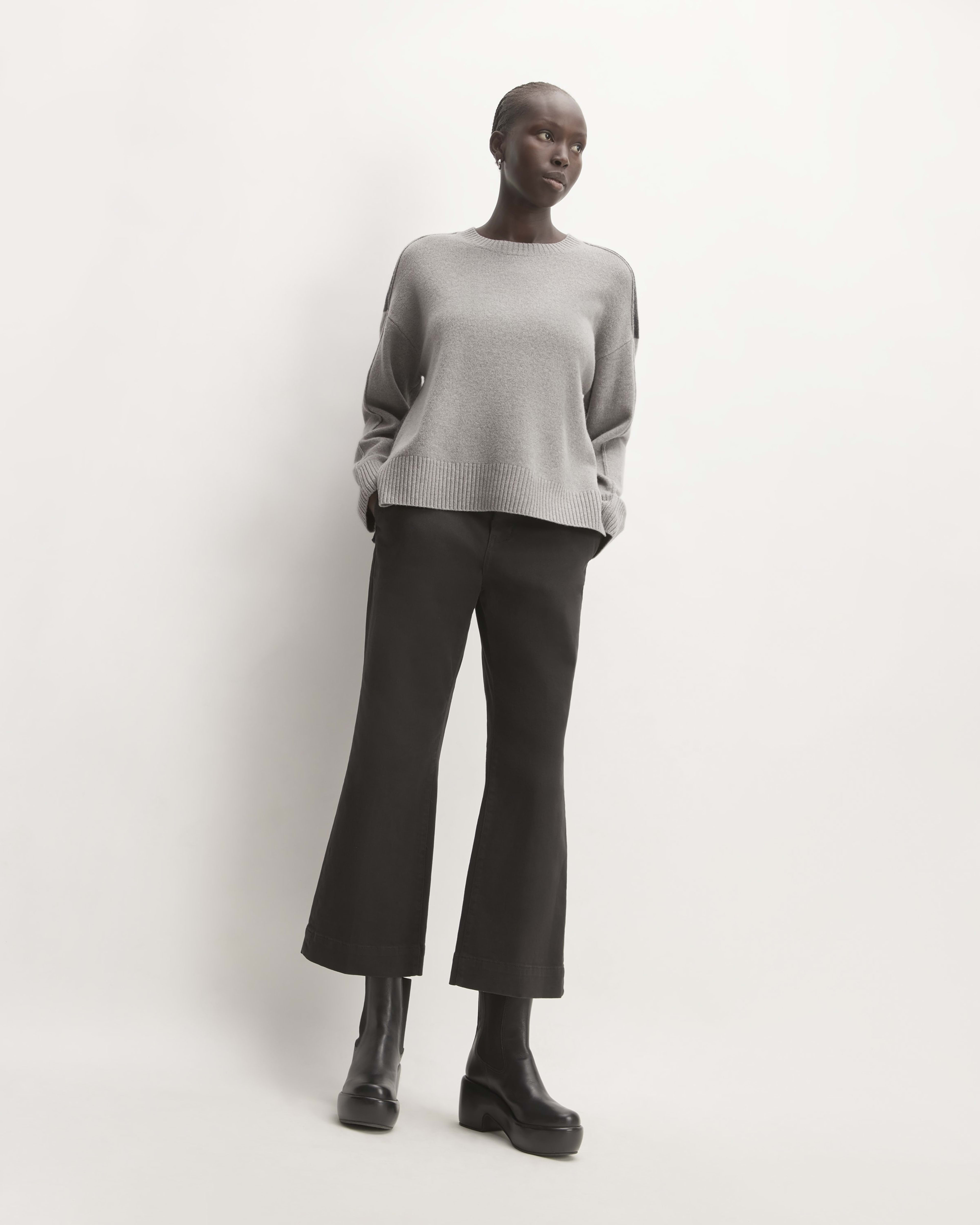 The Evelina Shoddy Grey Merino Wool Coat