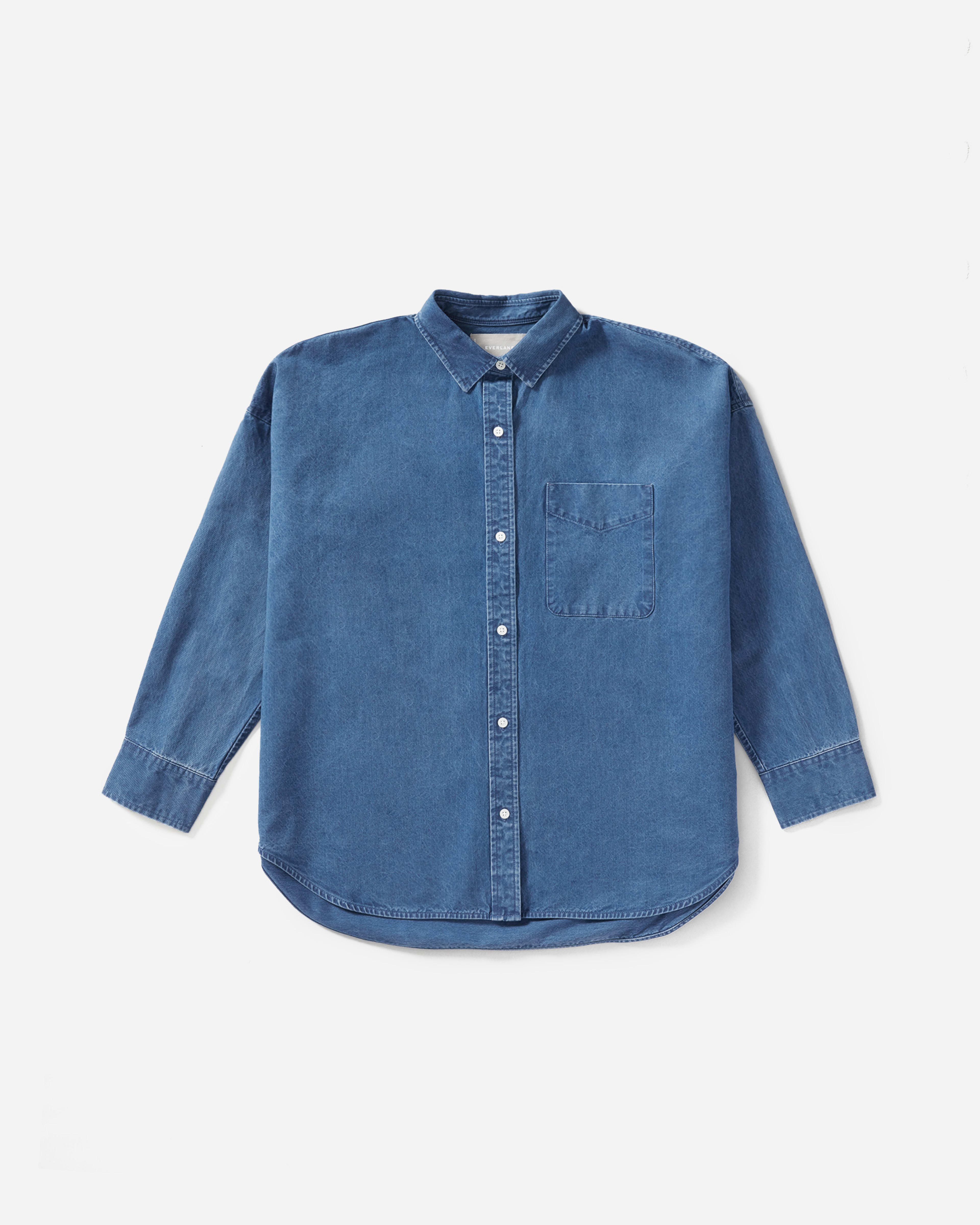 The Square Jean Shirt Medium Indigo – Everlane