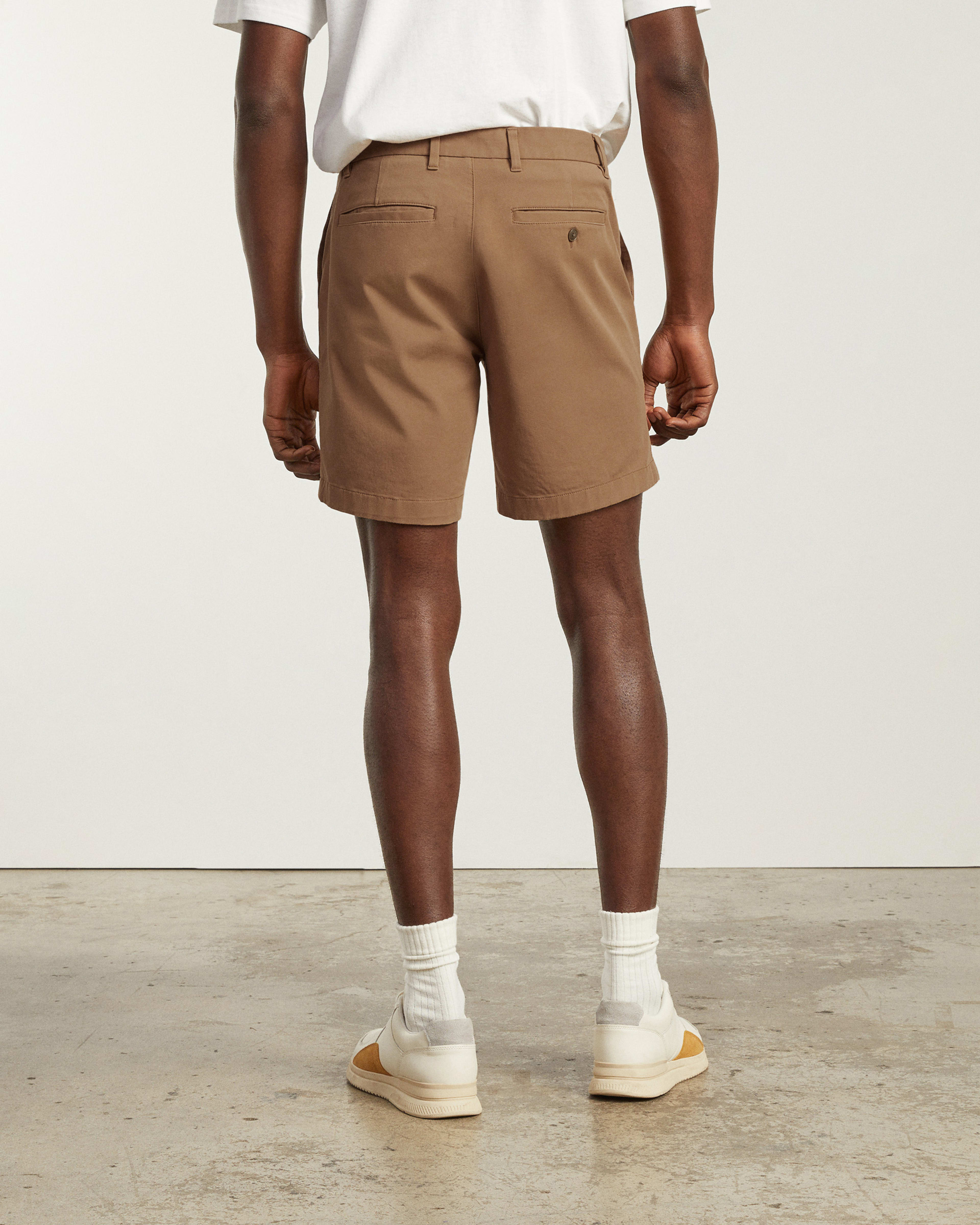 Mens brown chino shorts outlet
