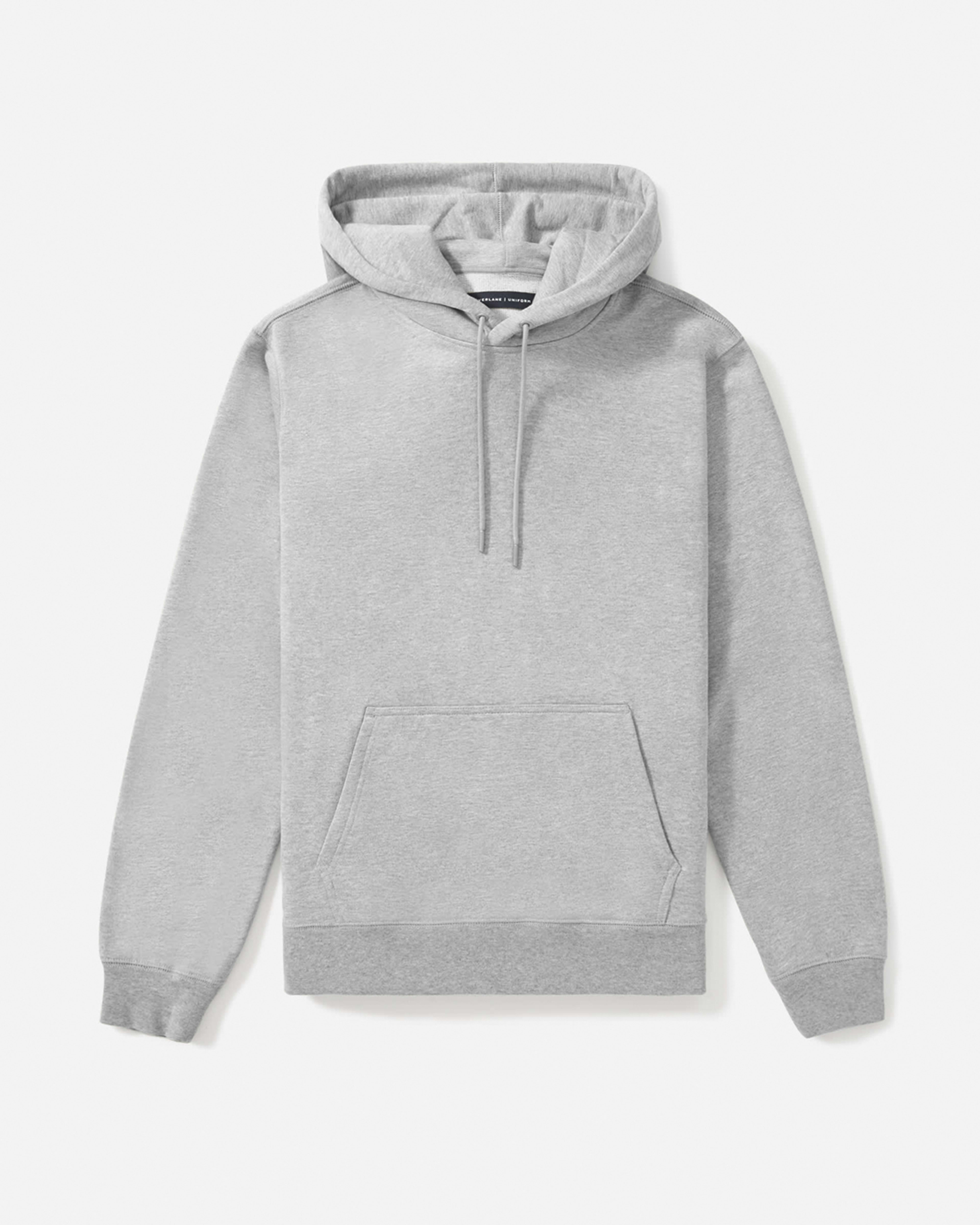 The French Terry Hoodie Uniform Heathered Grey Everlane