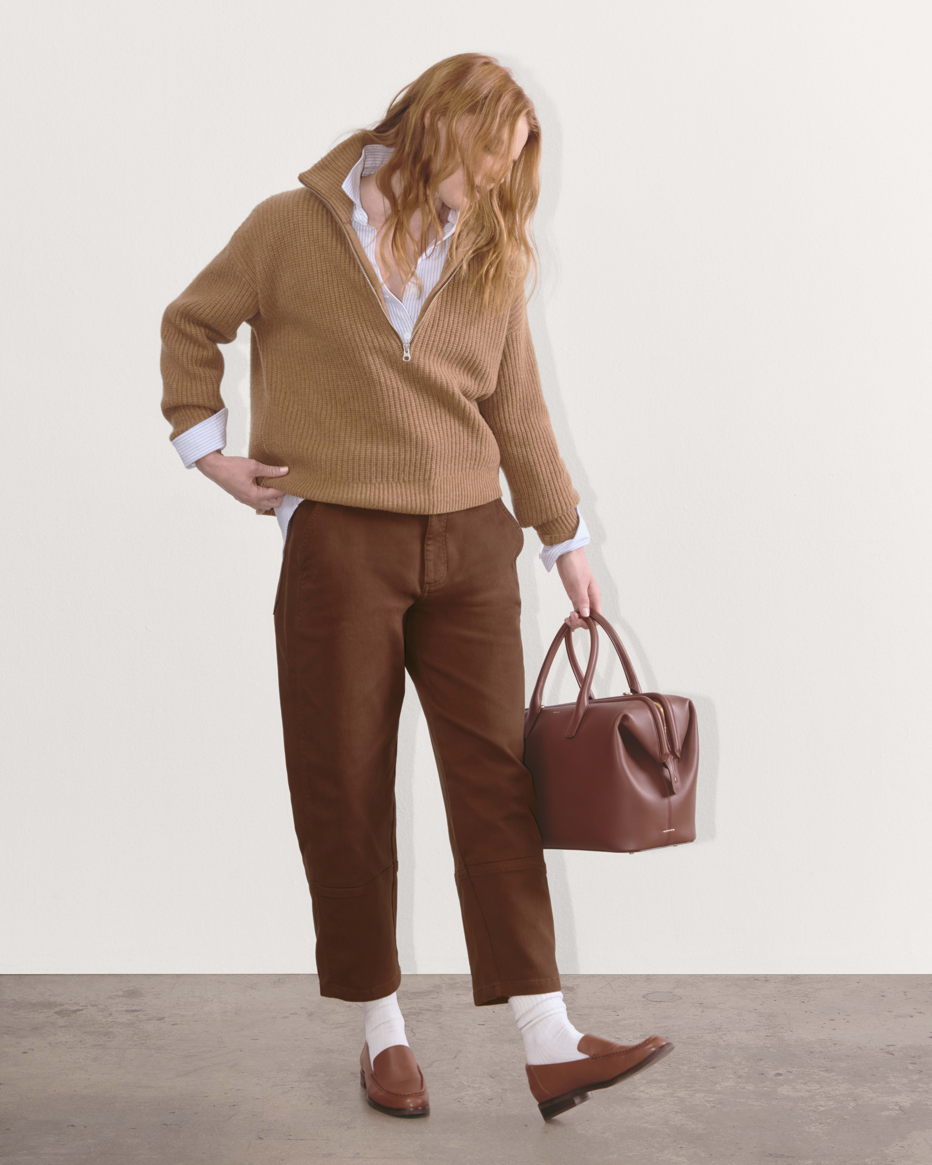 The Utility Barrel Pant Rosewood Everlane