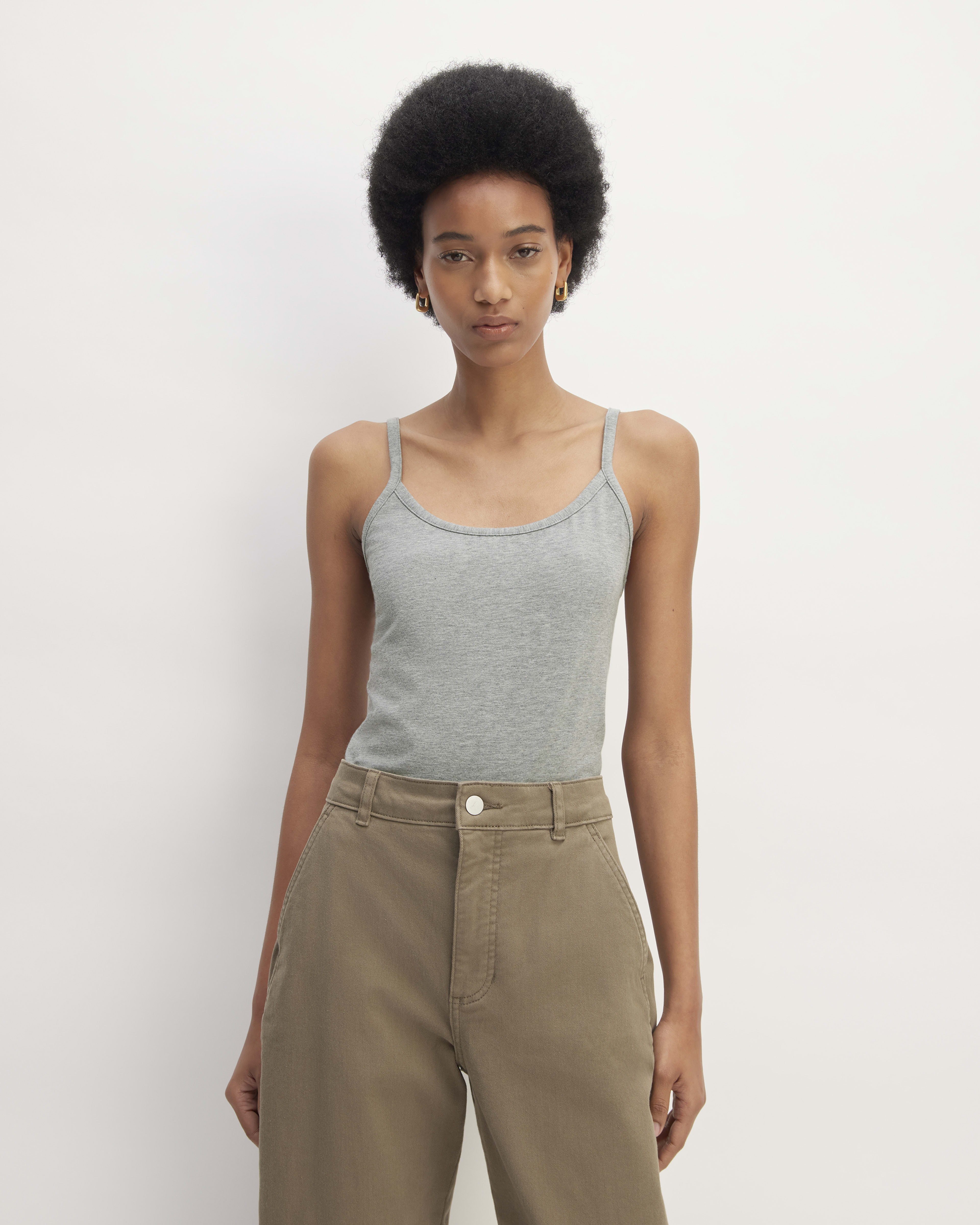 Grey spaghetti strap top