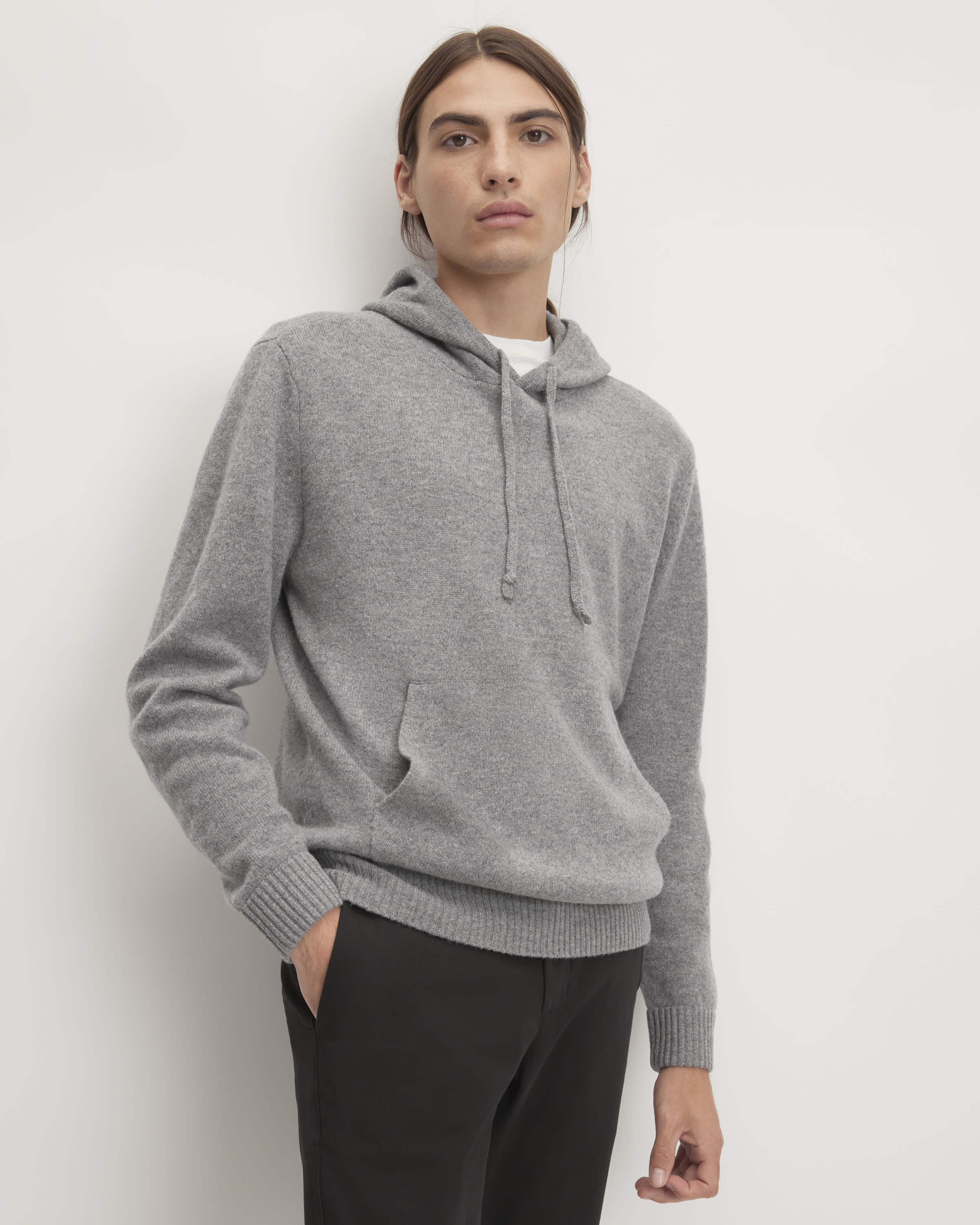 The Felted Merino Hoodie Grey – Everlane