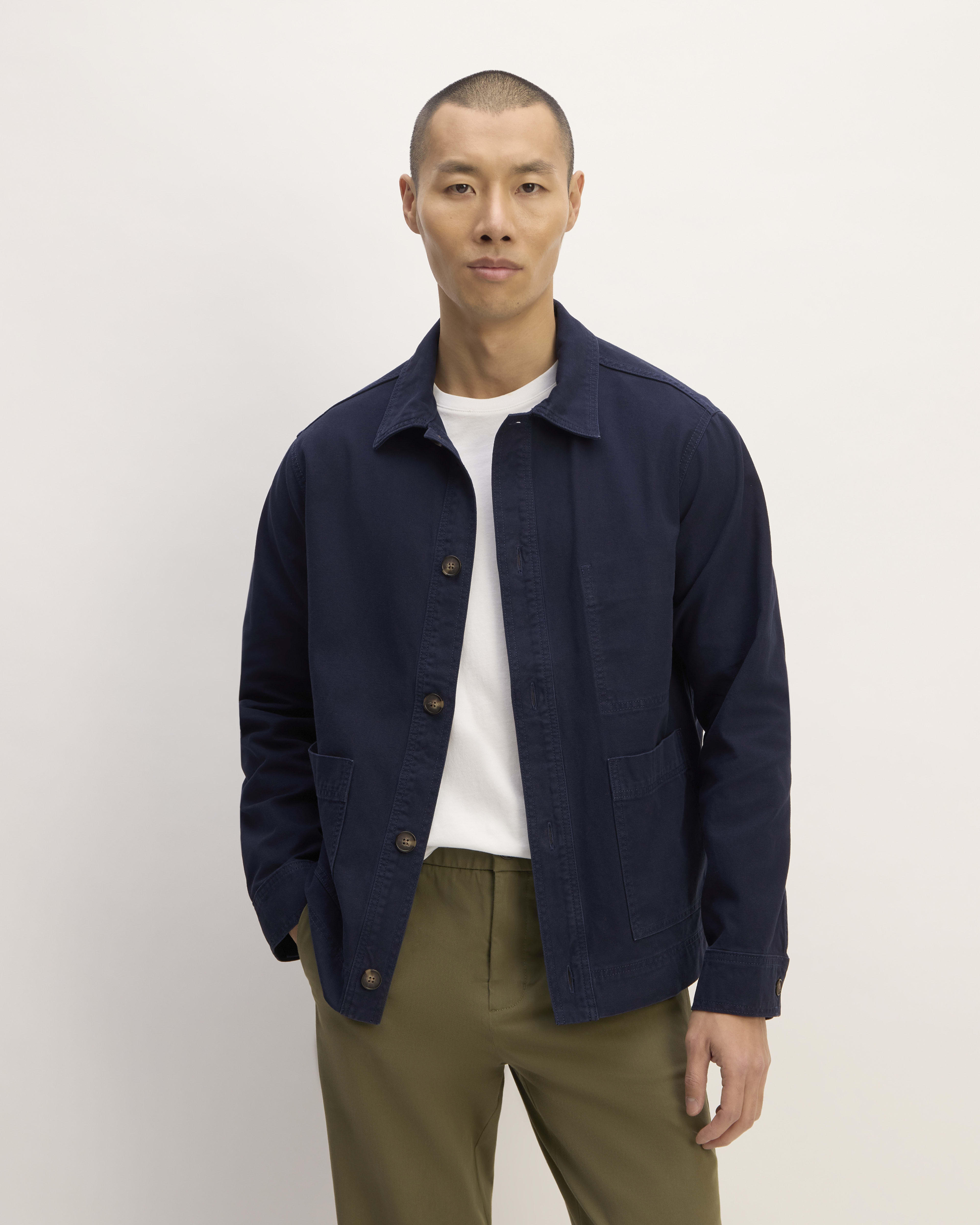 Chore jacket navy top