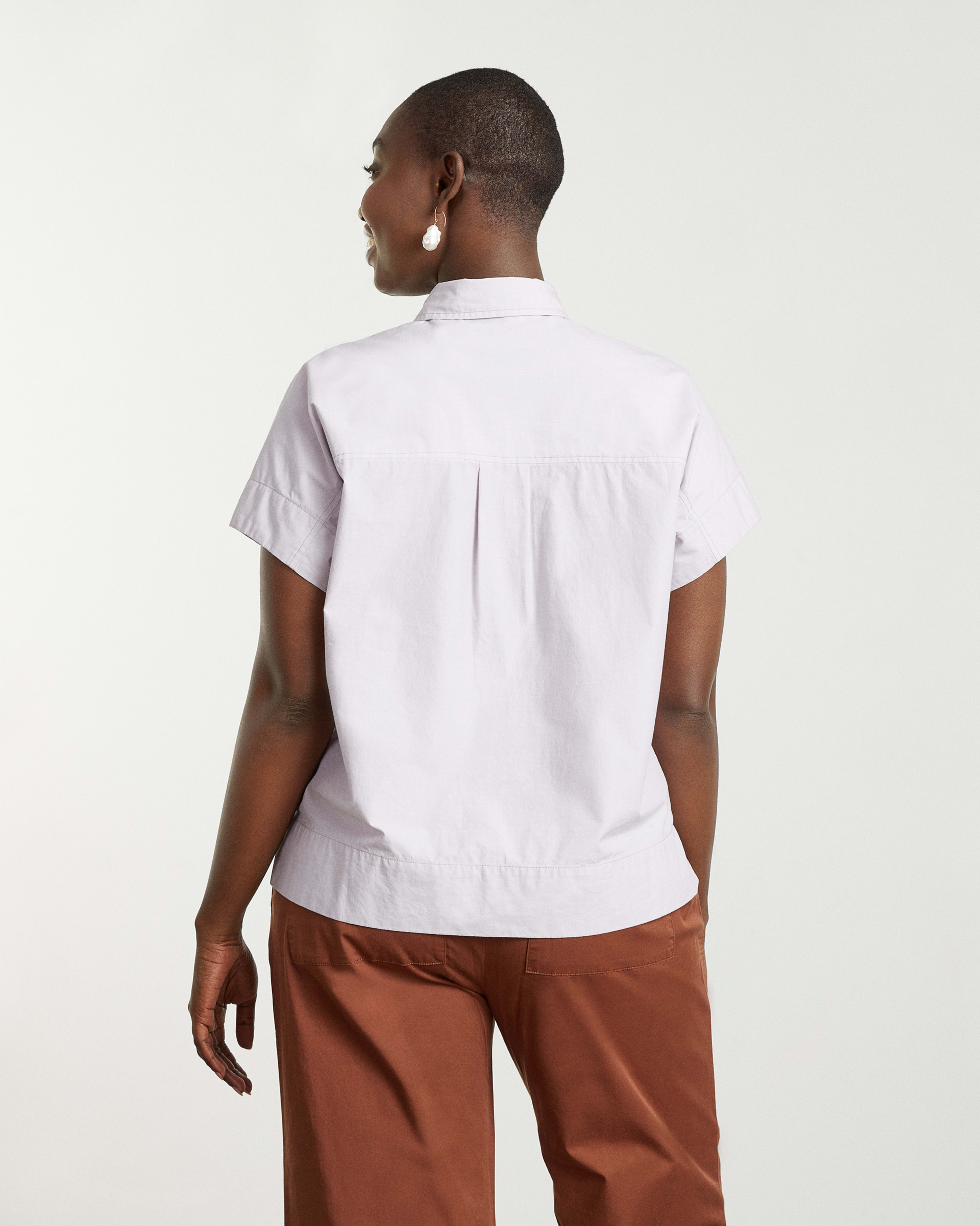 The Short-Sleeve Box Shirt Dusty Lavender – Everlane
