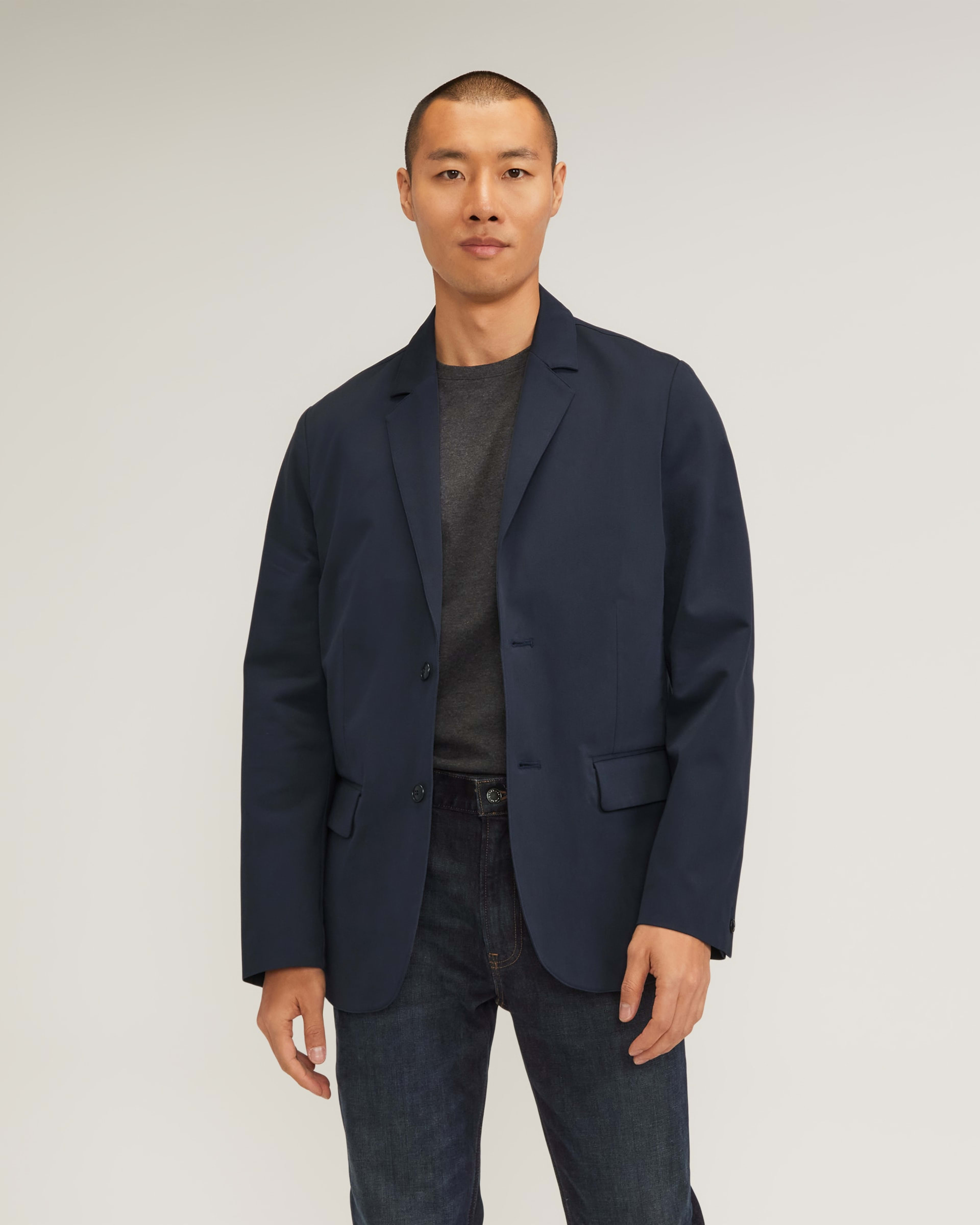 The Navy Performance Blazer - Flap Pockets