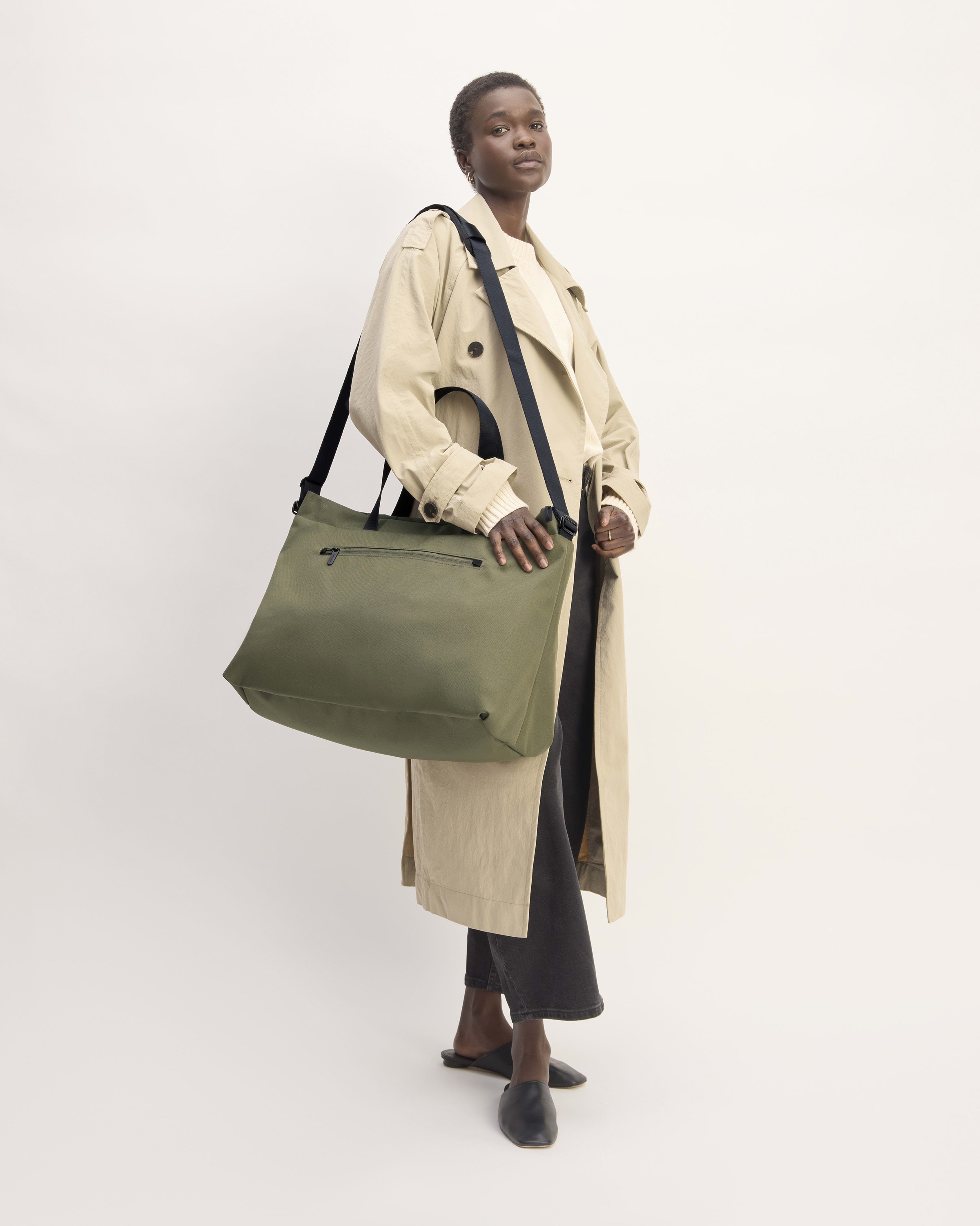 The ReNew Transit Collection Recycled Backpacks Bags in Green Everlane