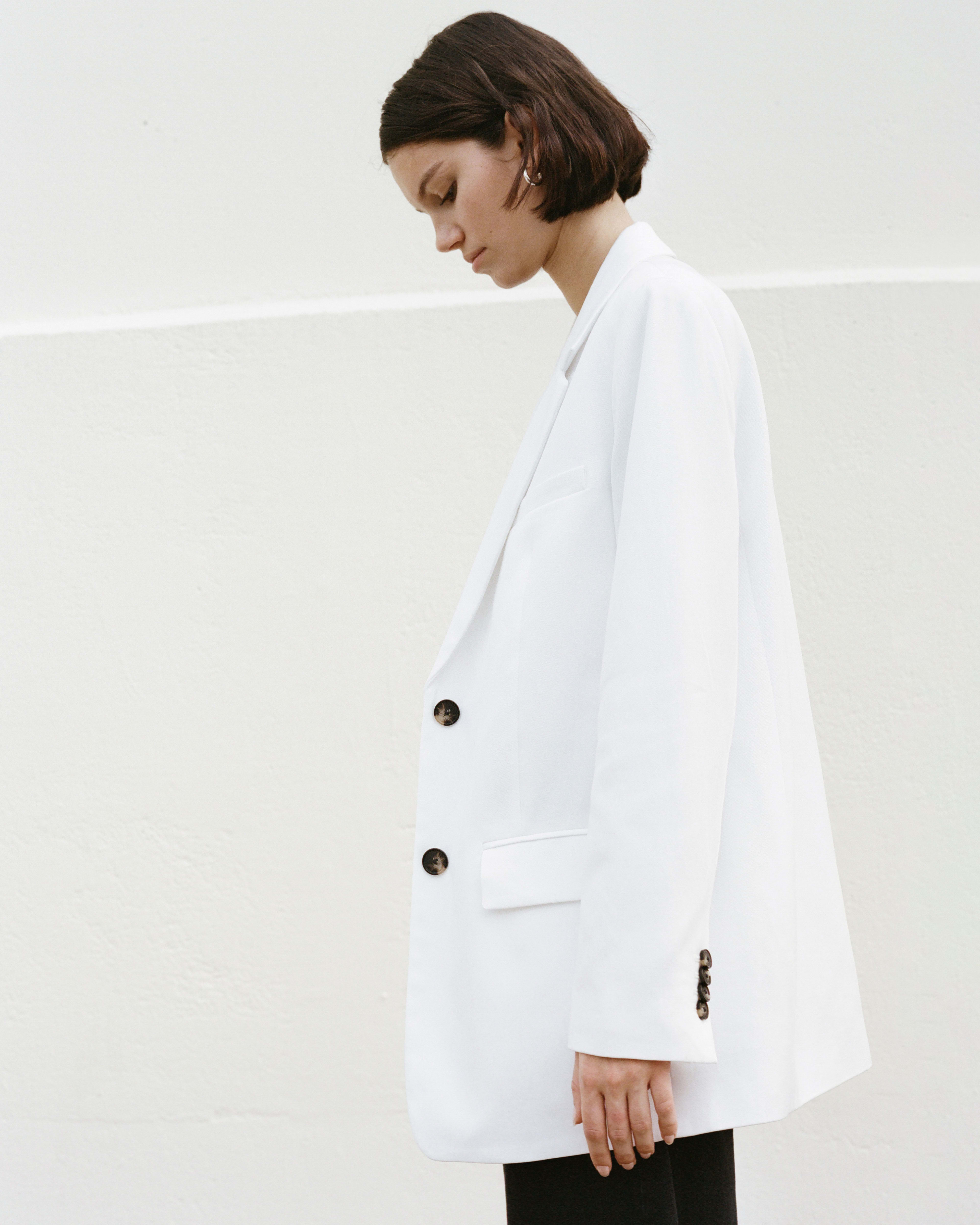 White Big and Tall Blazer