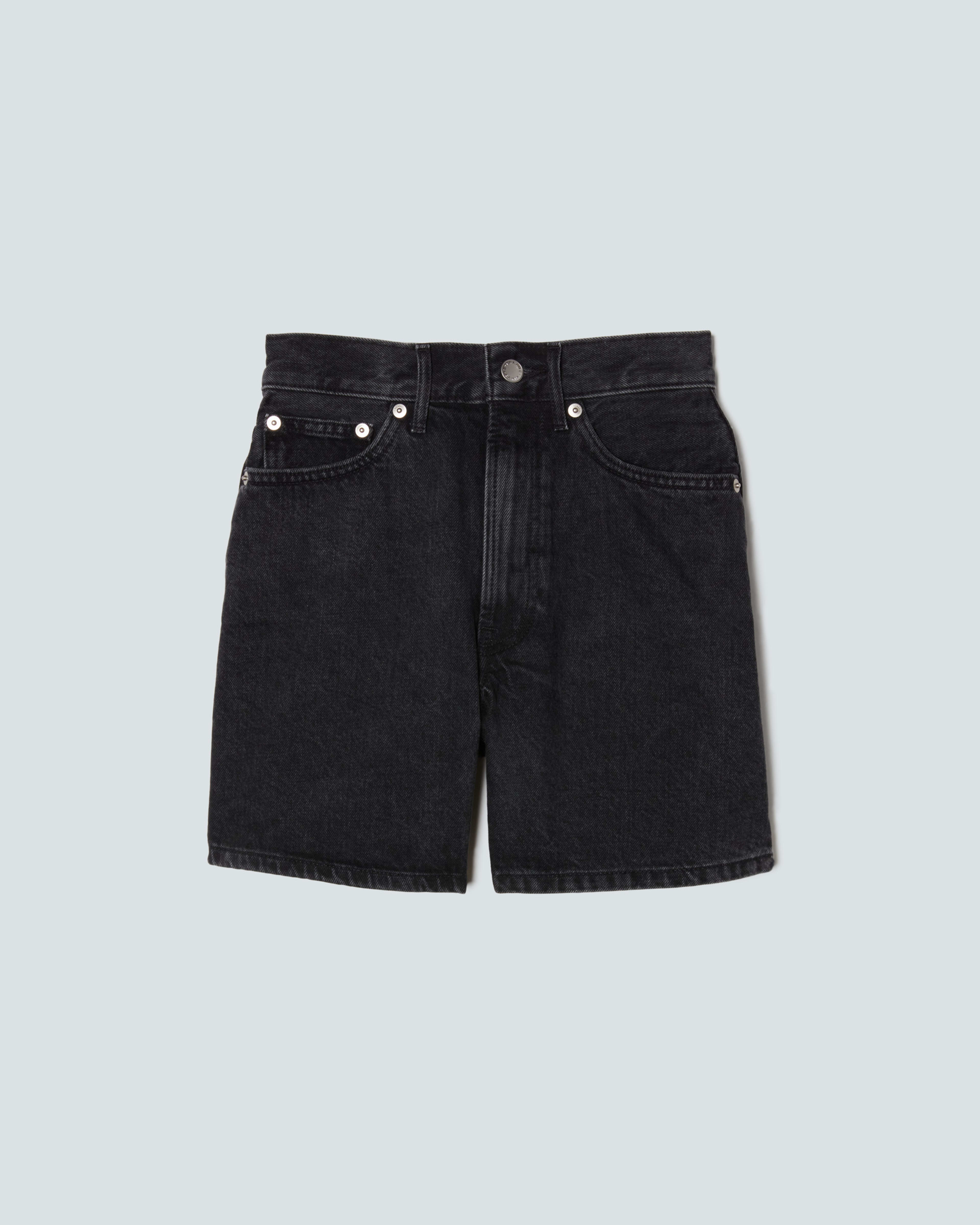 The ALine Denim Short Storm Black Everlane