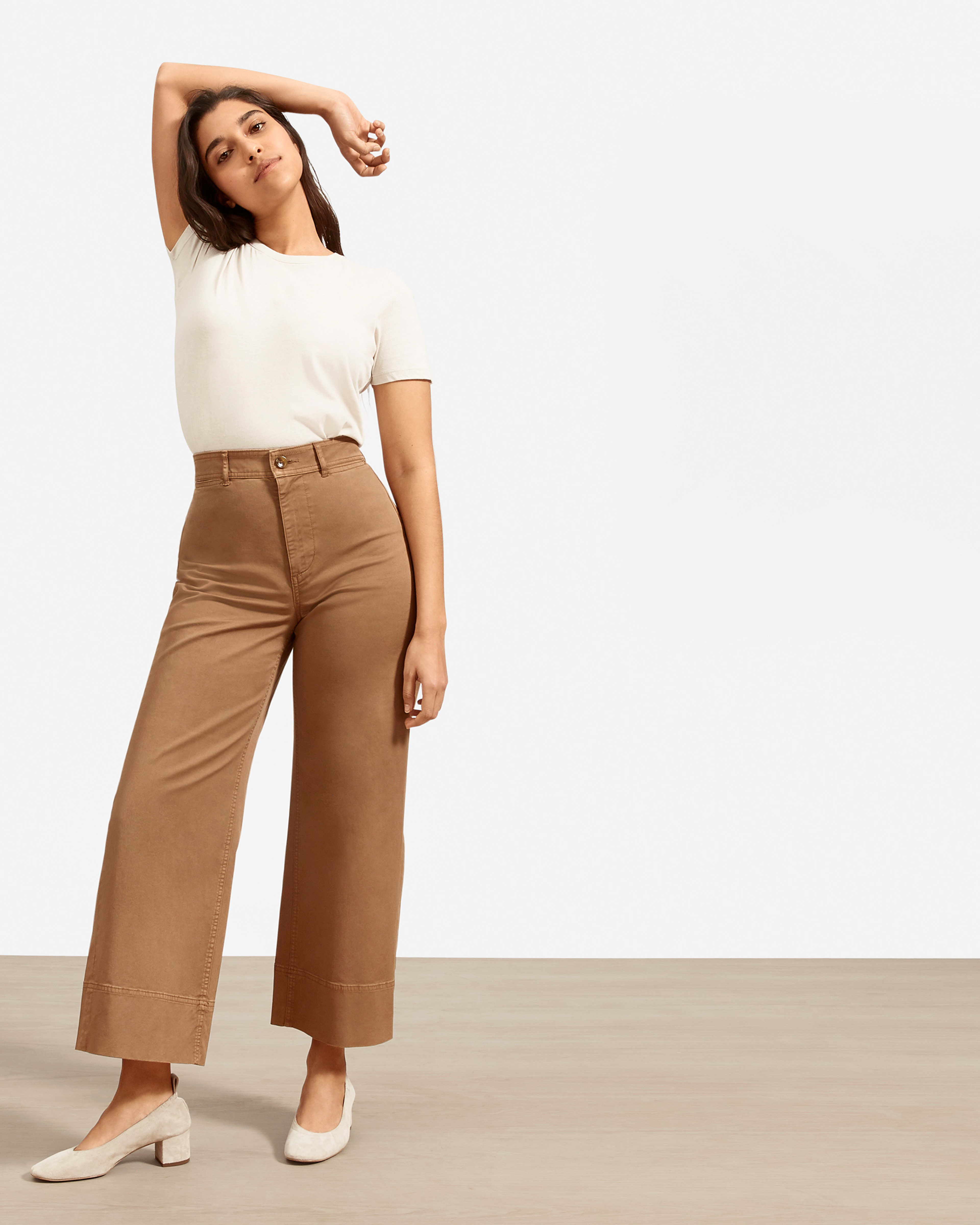 The Day Heel Natural Suede – Everlane