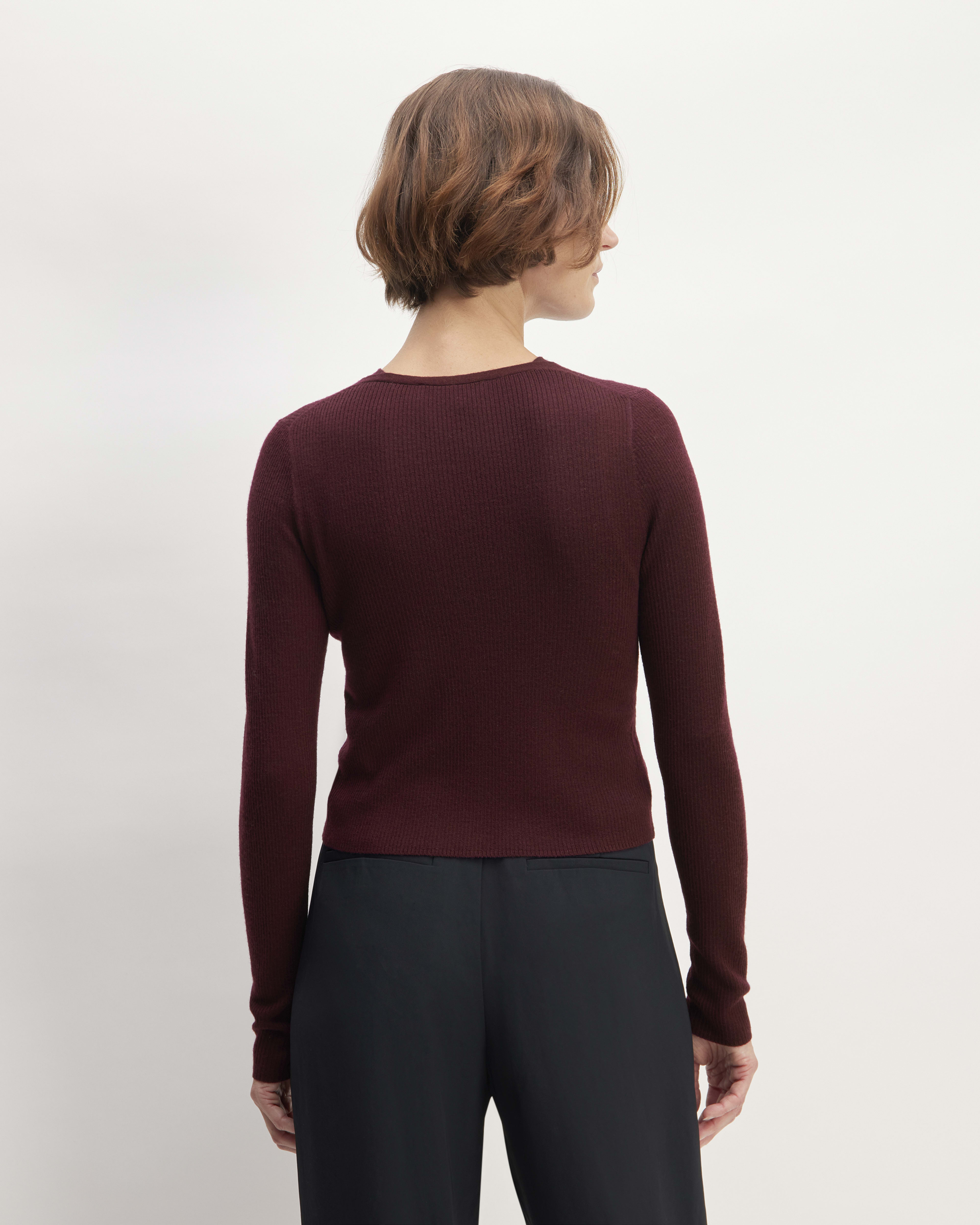 Adrienne Cardigan, Burgundy Multi main image 1