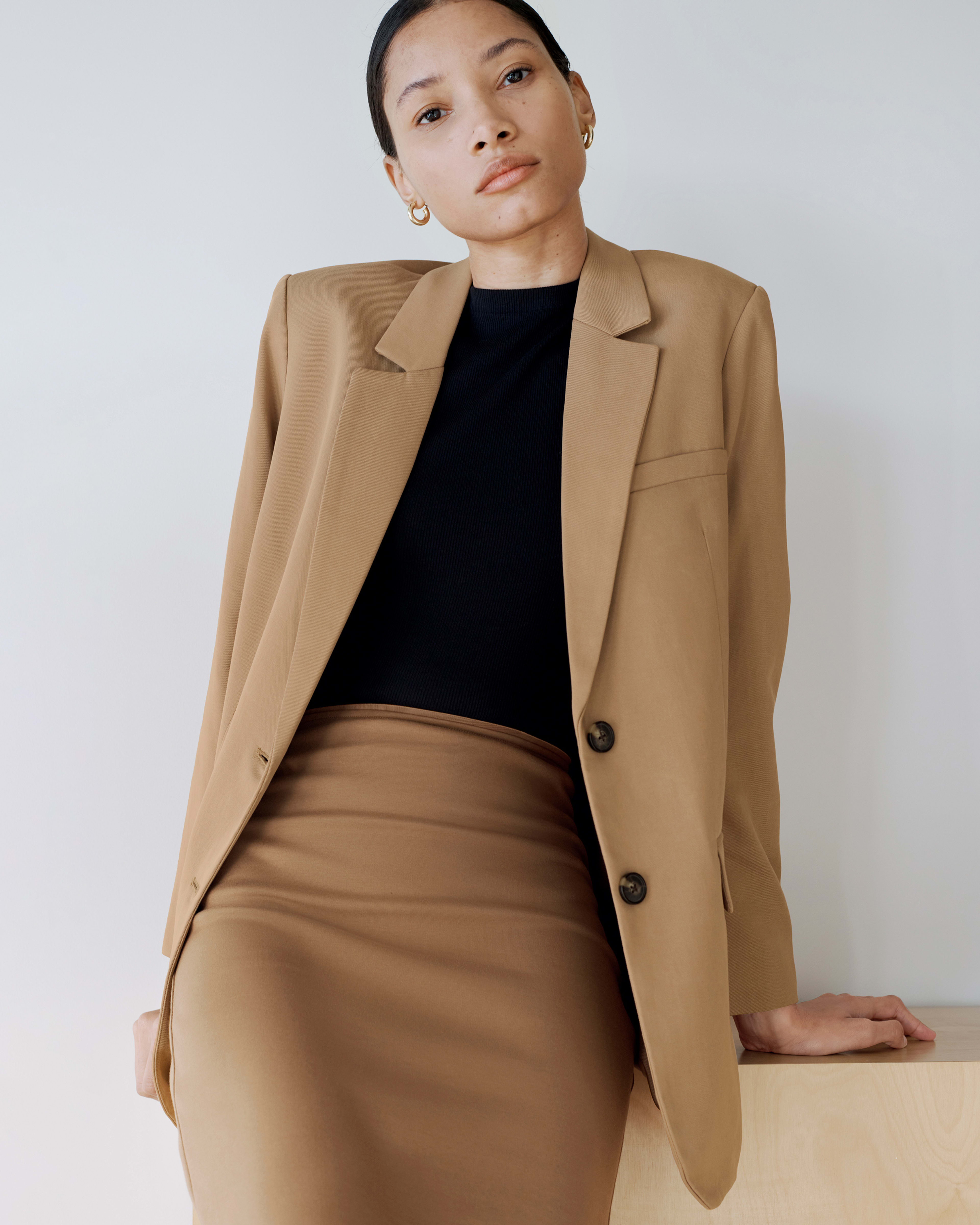 The Linen Oversized Blazer Canvas – Everlane