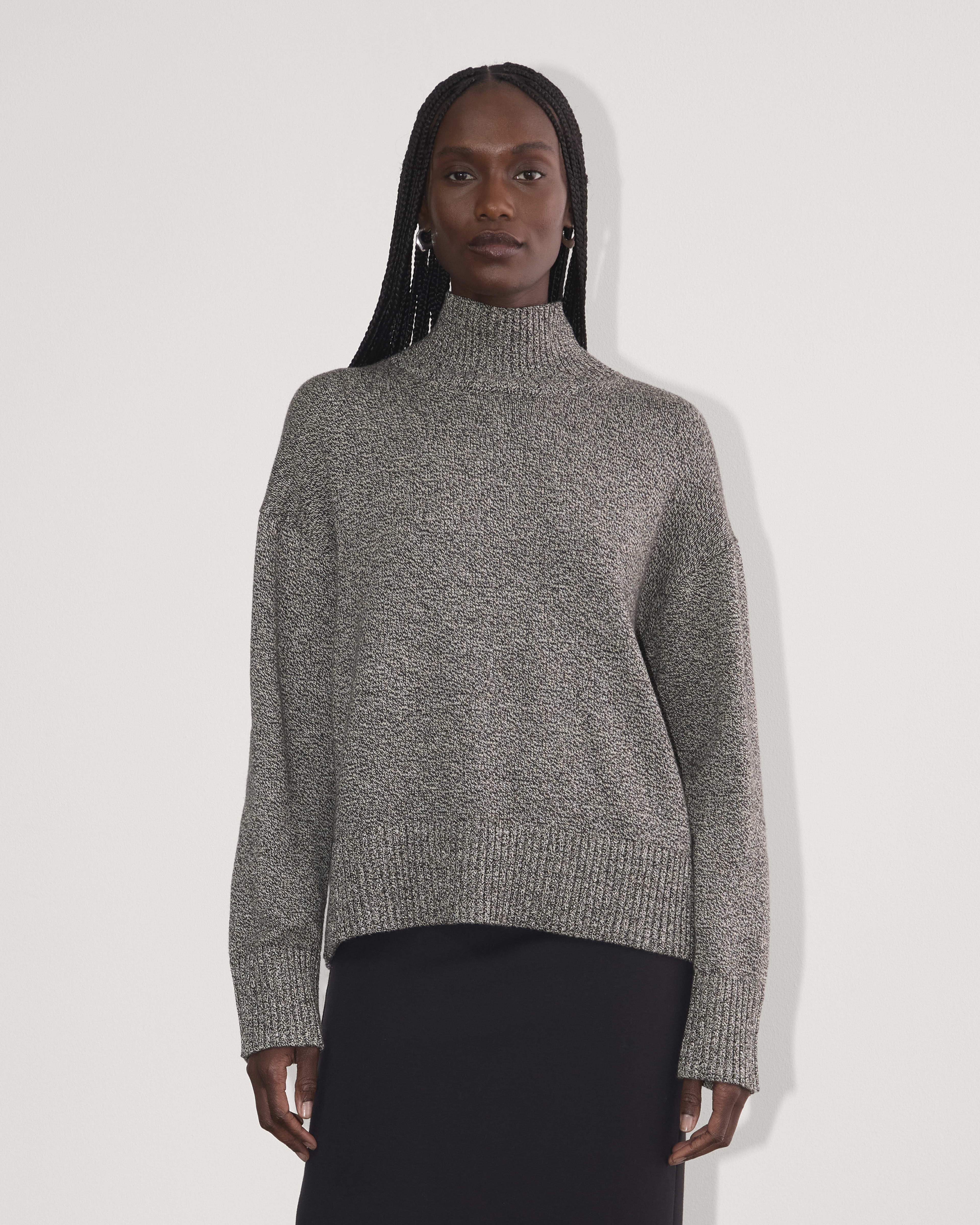 The Boxy Turtleneck in Everyday Cotton