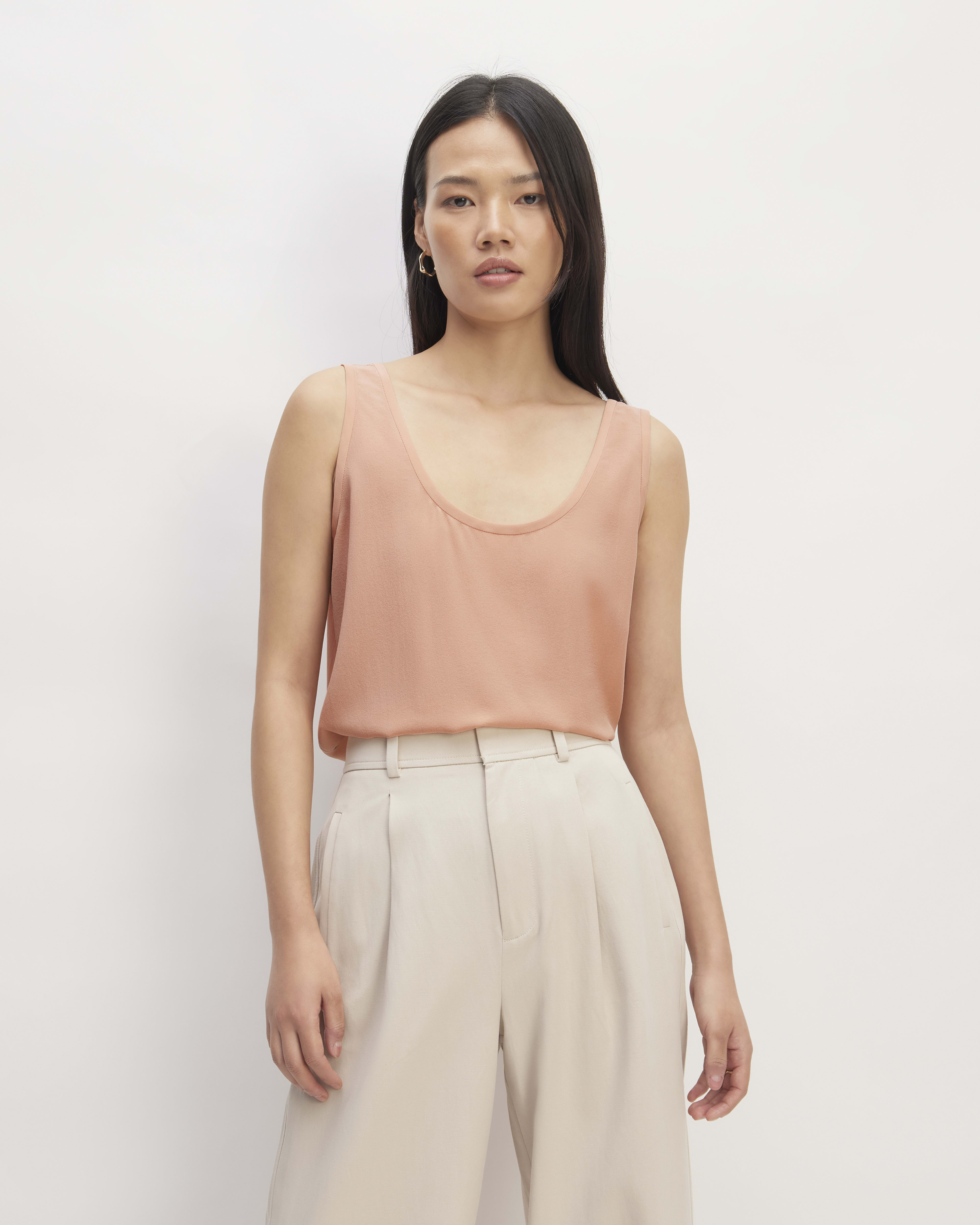 Marlow Tank in Blush Silk