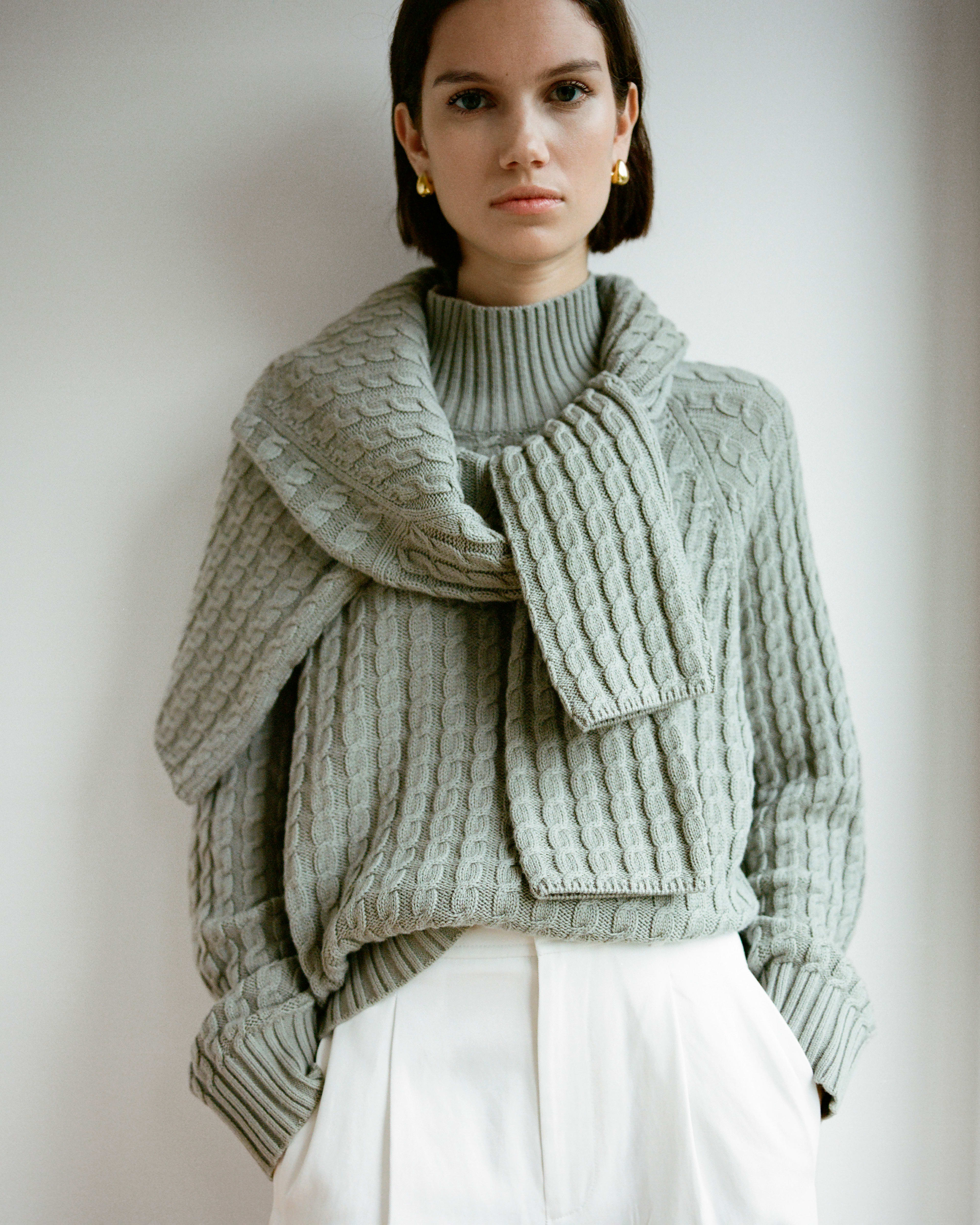 Everlane soft cotton wrap cardigan shop