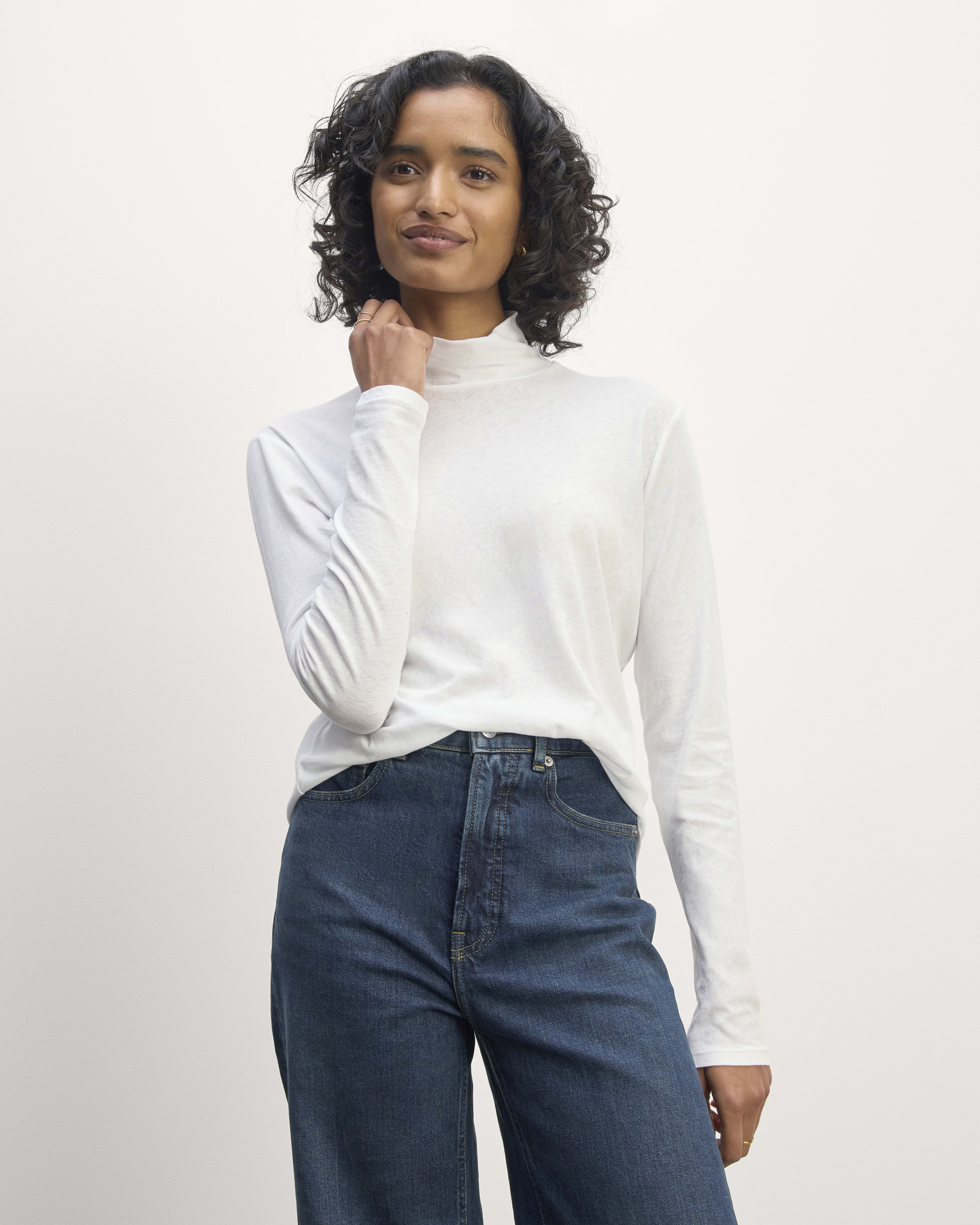 The Air Turtleneck White Everlane