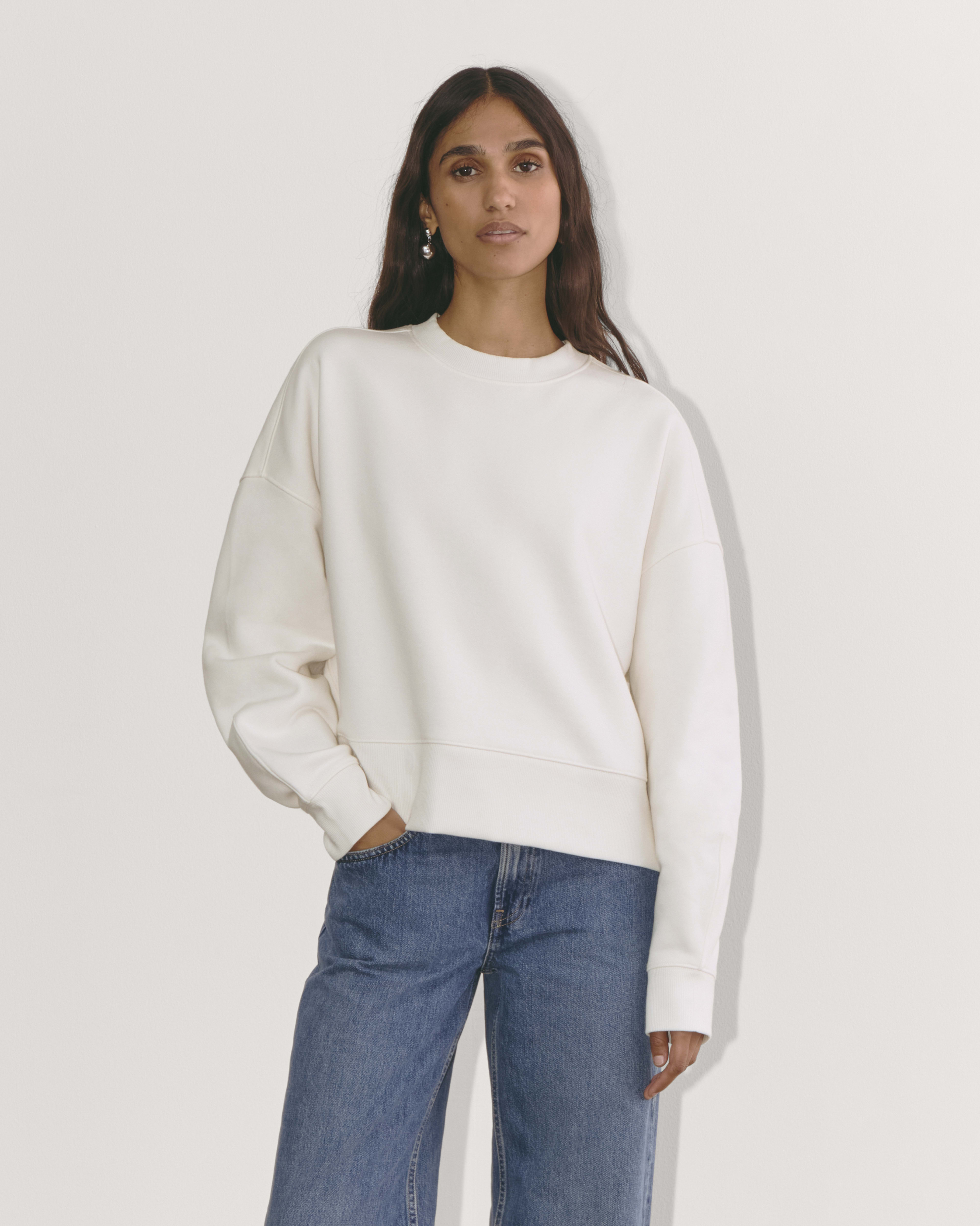 The Laid Back Sweatshirt Bone Everlane
