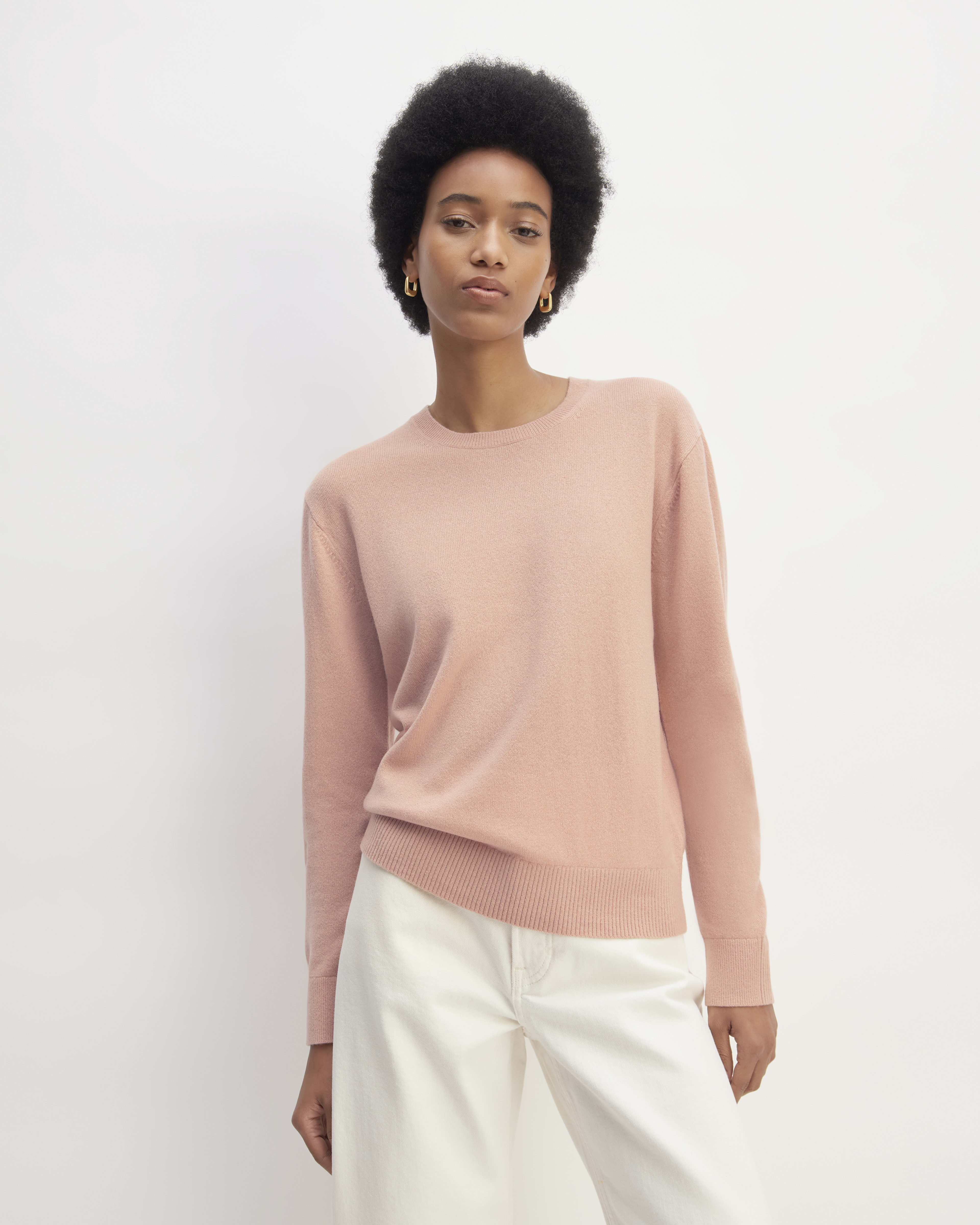 Womens crew neck sweaters discount