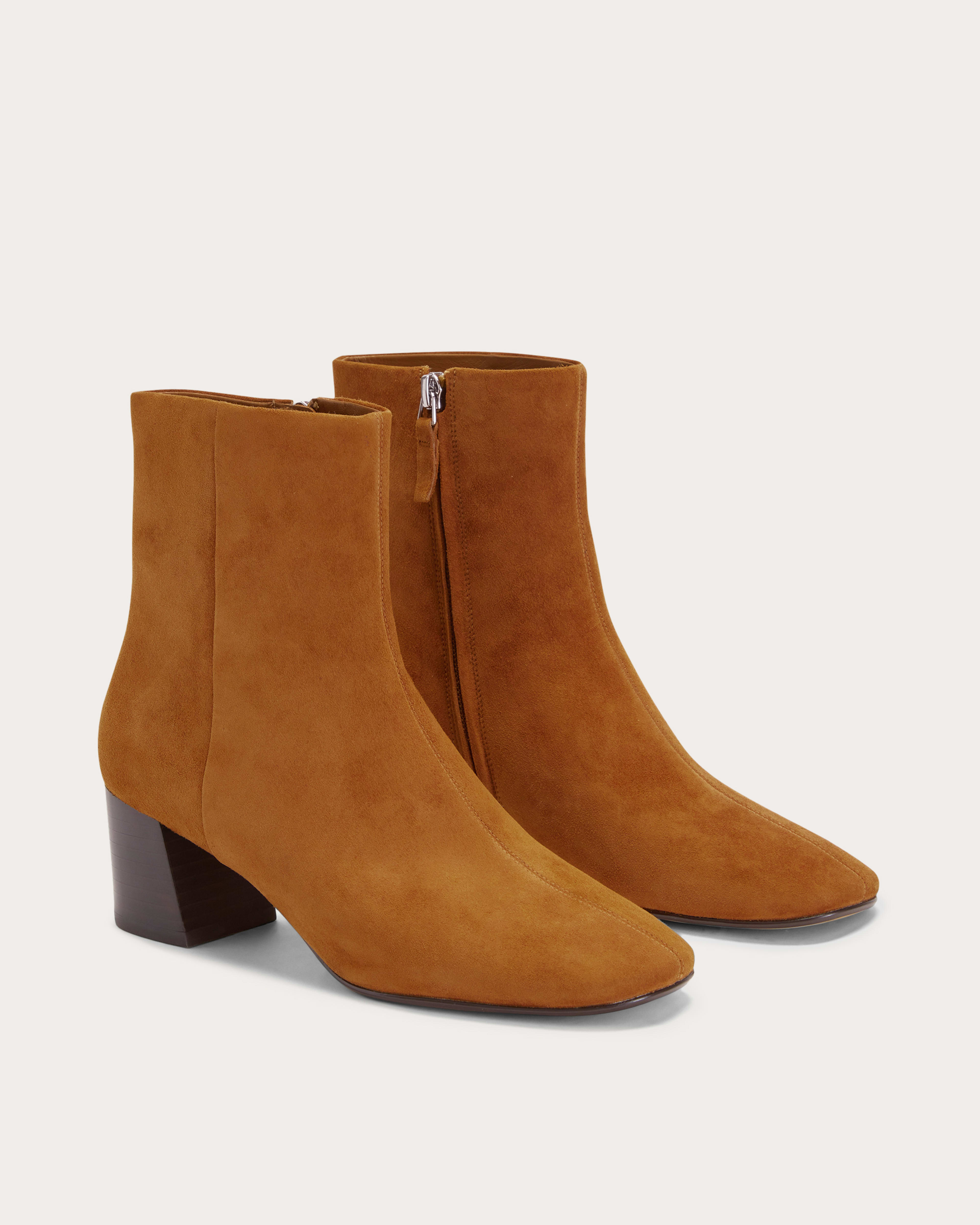 The Day Boot Almond Suede Everlane