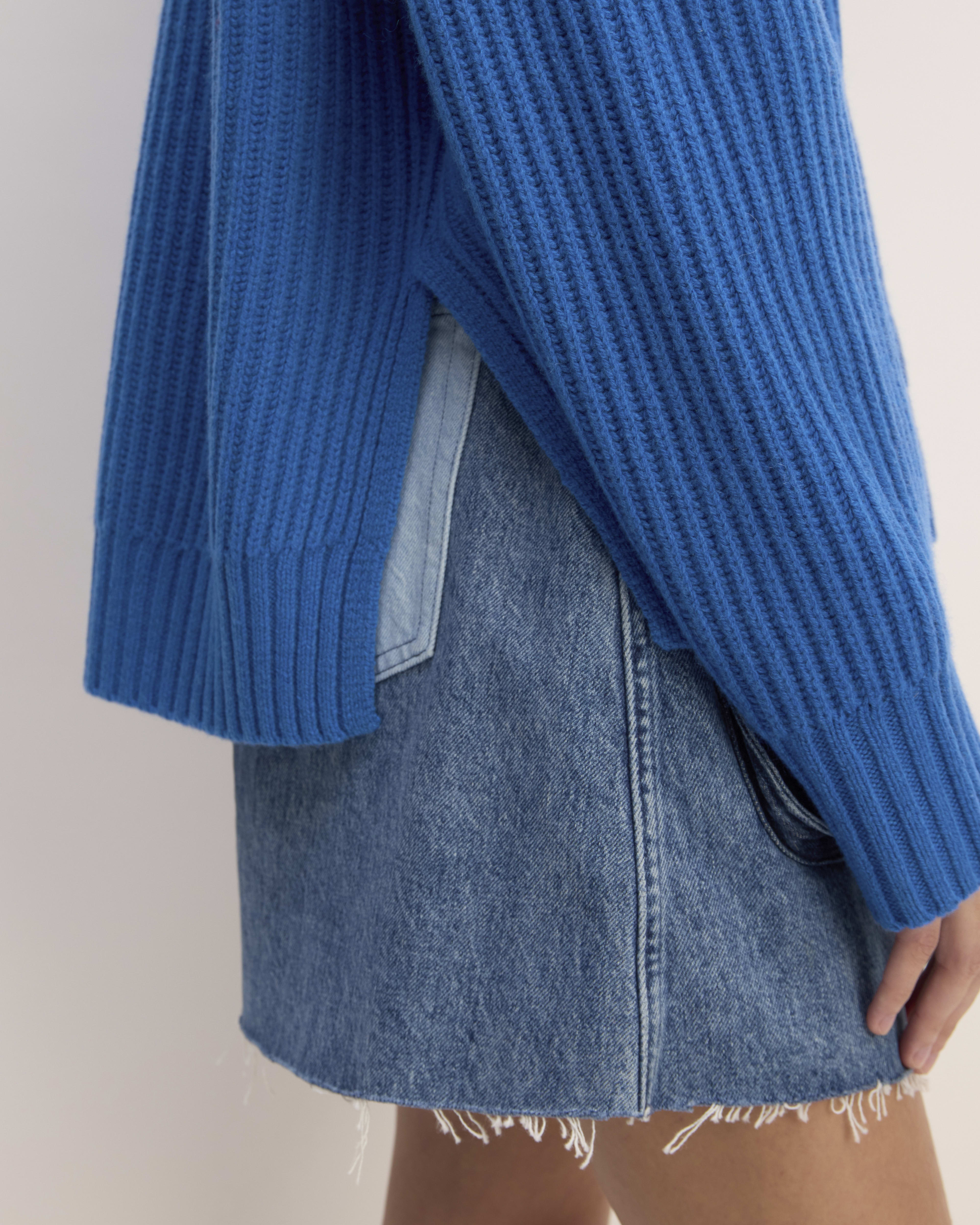 Sweat à Capuche Oversized MARQUES' ALMEIDA Pour Femme - Taille XS - Bleu Encré - Coton Mélangé